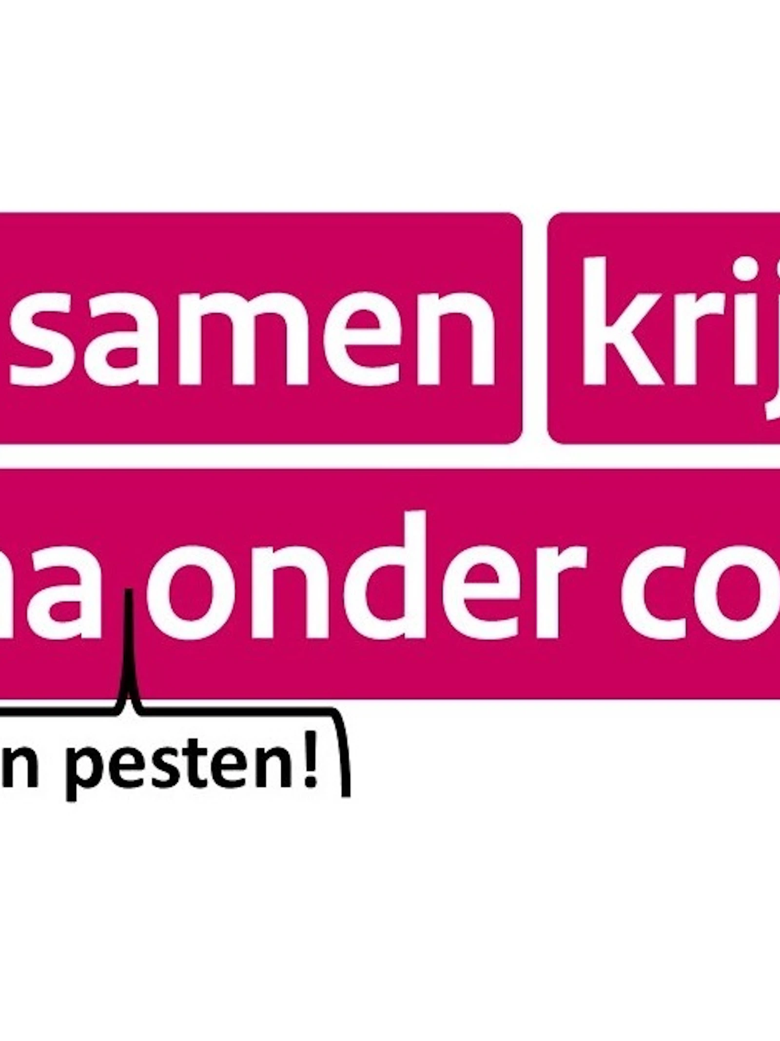 Pesten en een pandemie: gaat dat samen?