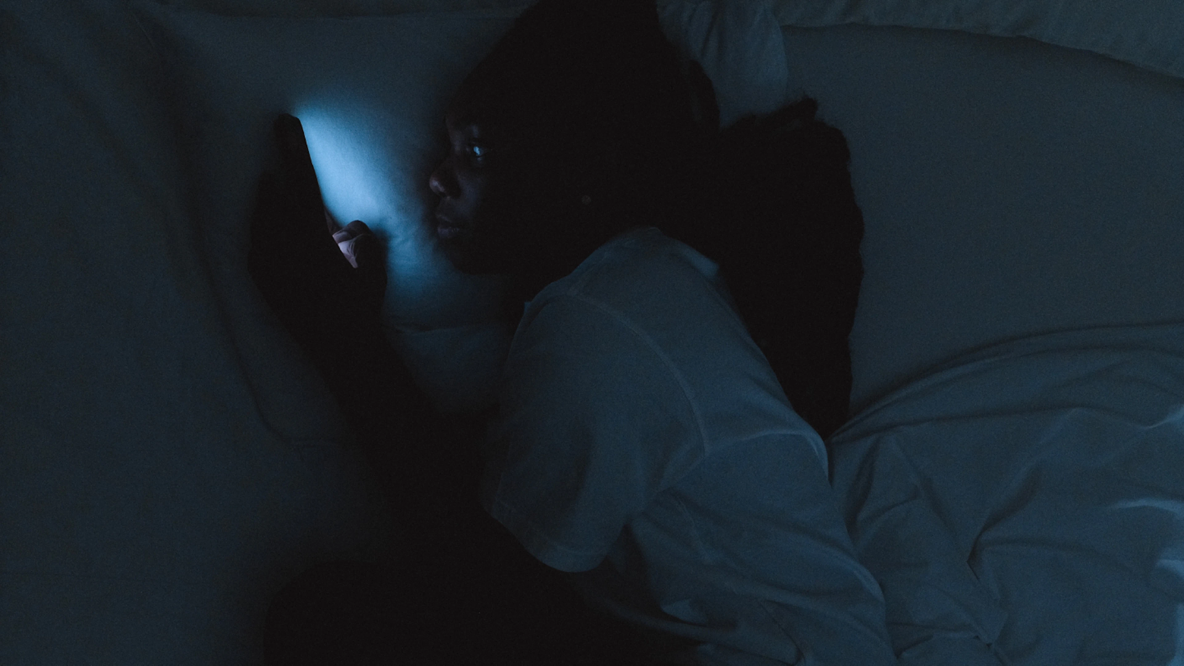 Smartphone in bed © Shvets Smartphone in bed © Shvets