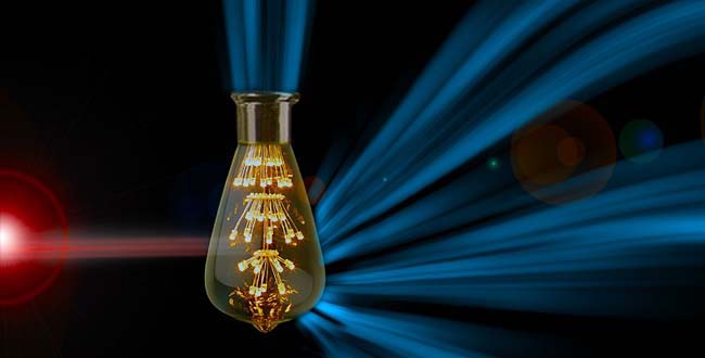 Infrarood licht wordt zichtbaar