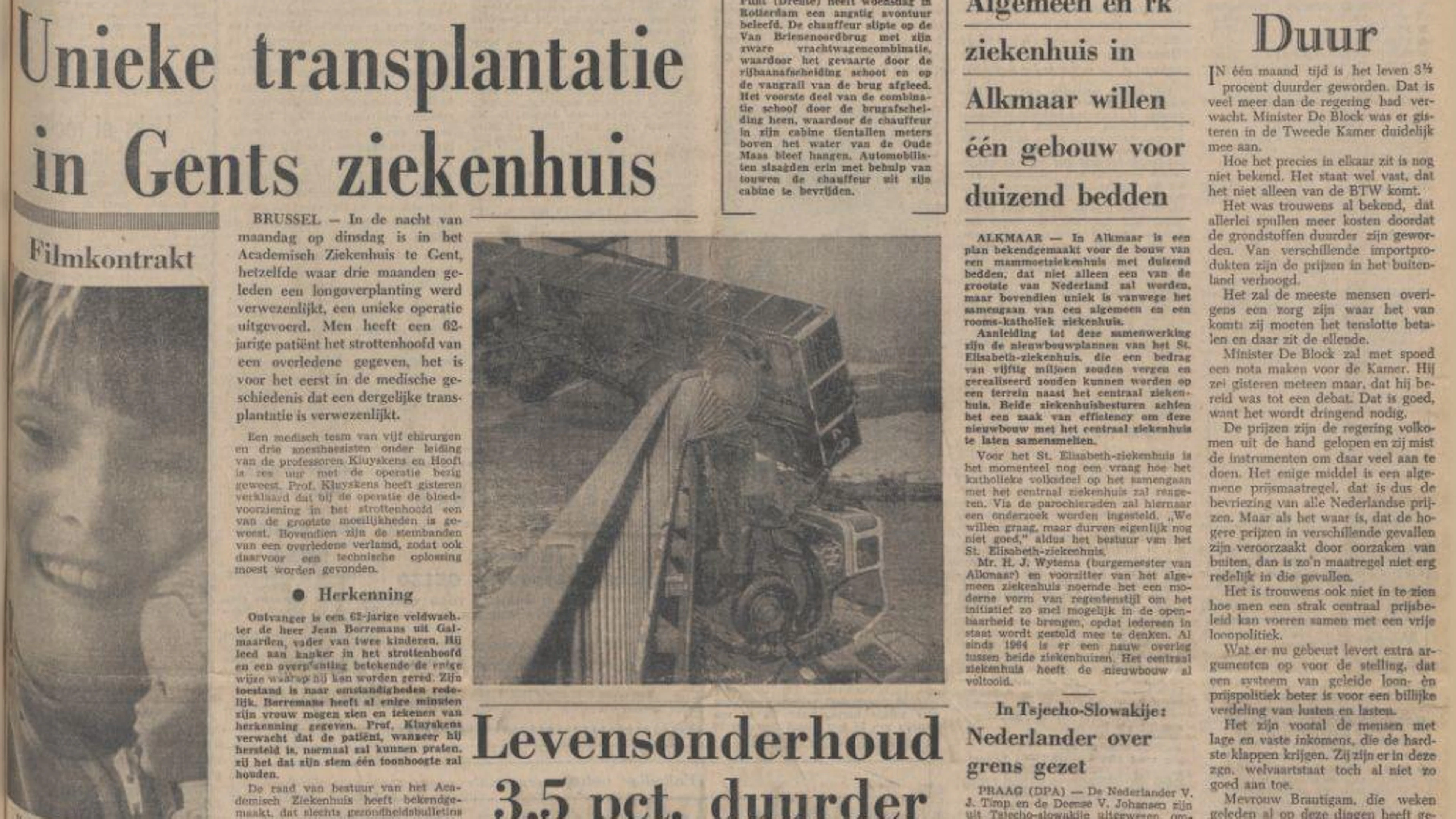Eerste strottenhoofdtransplantatie ter wereld vond 50 jaar geleden plaats in Gent