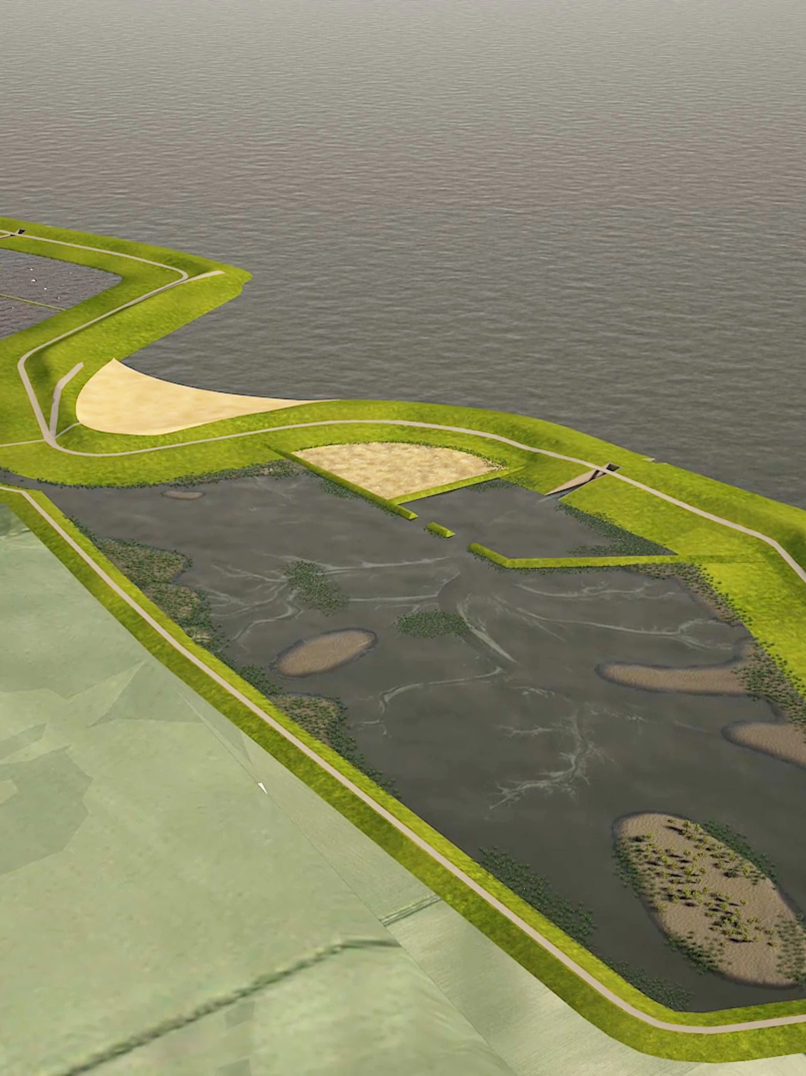 Nederland start proefproject met dubbele dijken