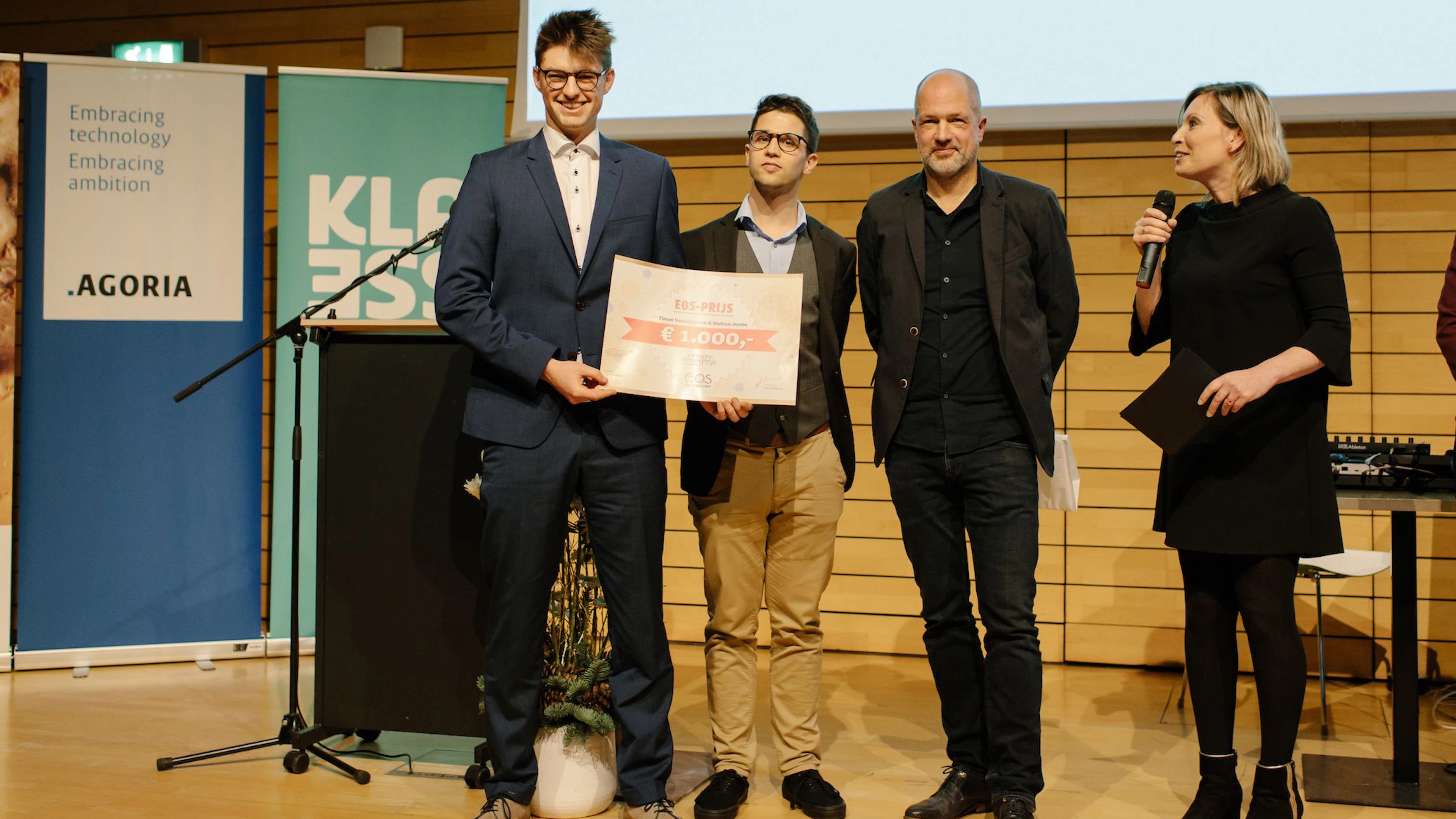 Timon Vankeirsbilck en Stefaan Jacobs winnen de Eosprijs 2019