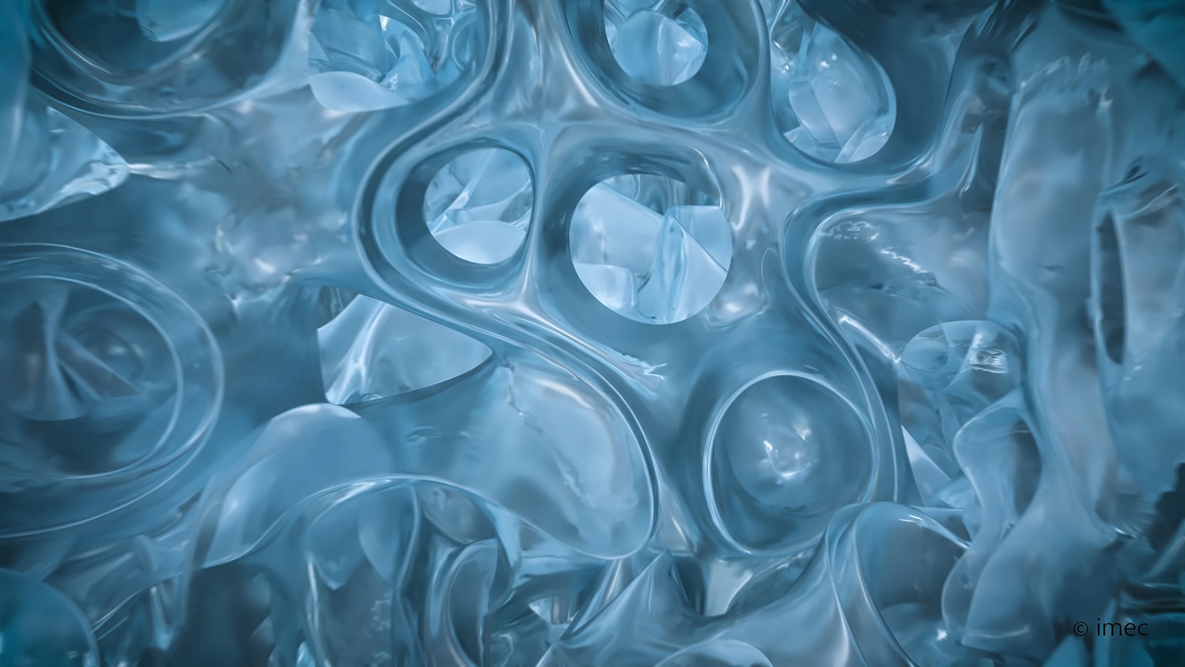 De vastestofelektrolyt, een nieuw materiaal voor de volgende generatie lithium-ion batterijen (artistieke weergave). De vastestofelektrolyt, een nieuw materiaal voor de volgende generatie lithium-ion batterijen (artistieke weergave).