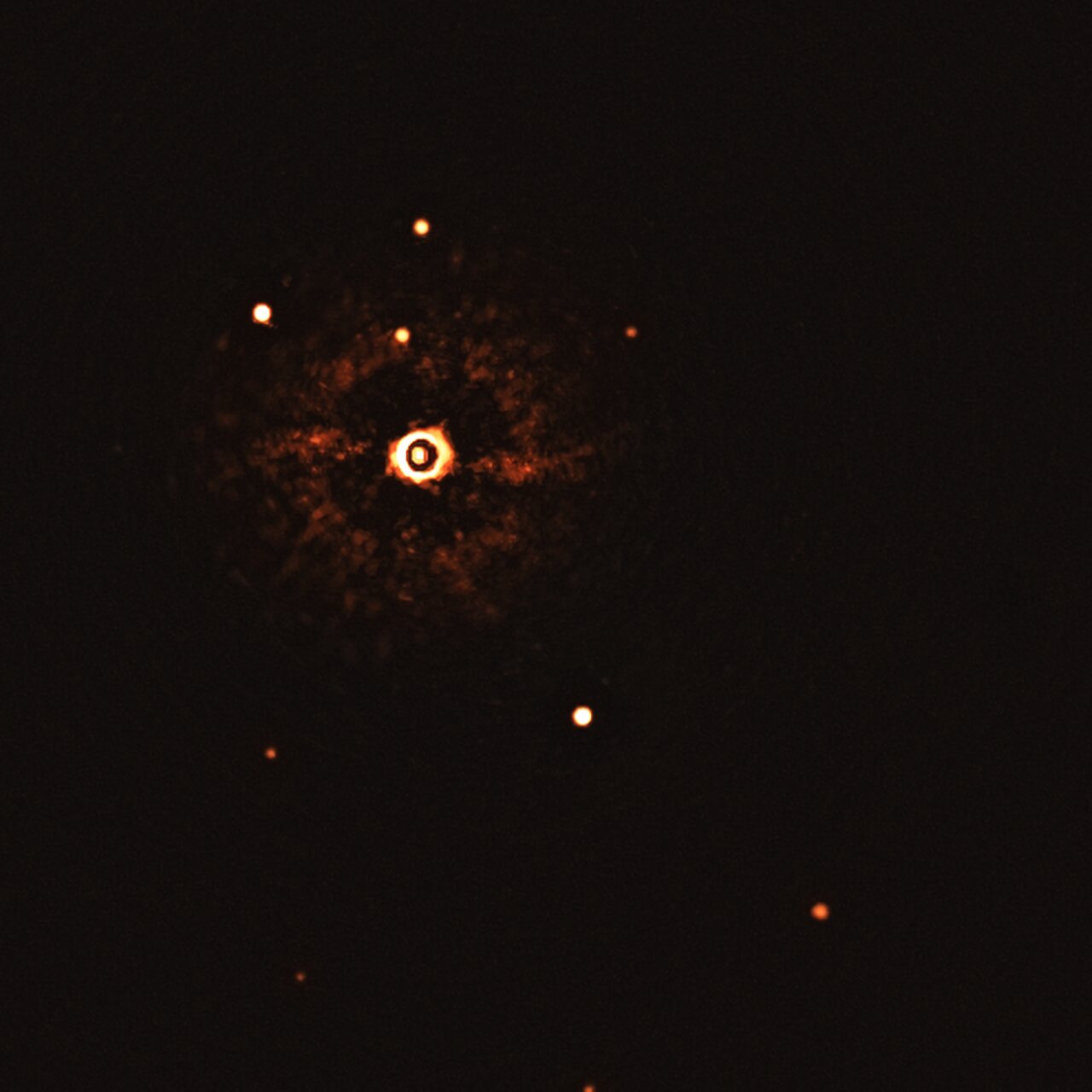 Dit is de eerste foto van een zonachtige ster met planeten