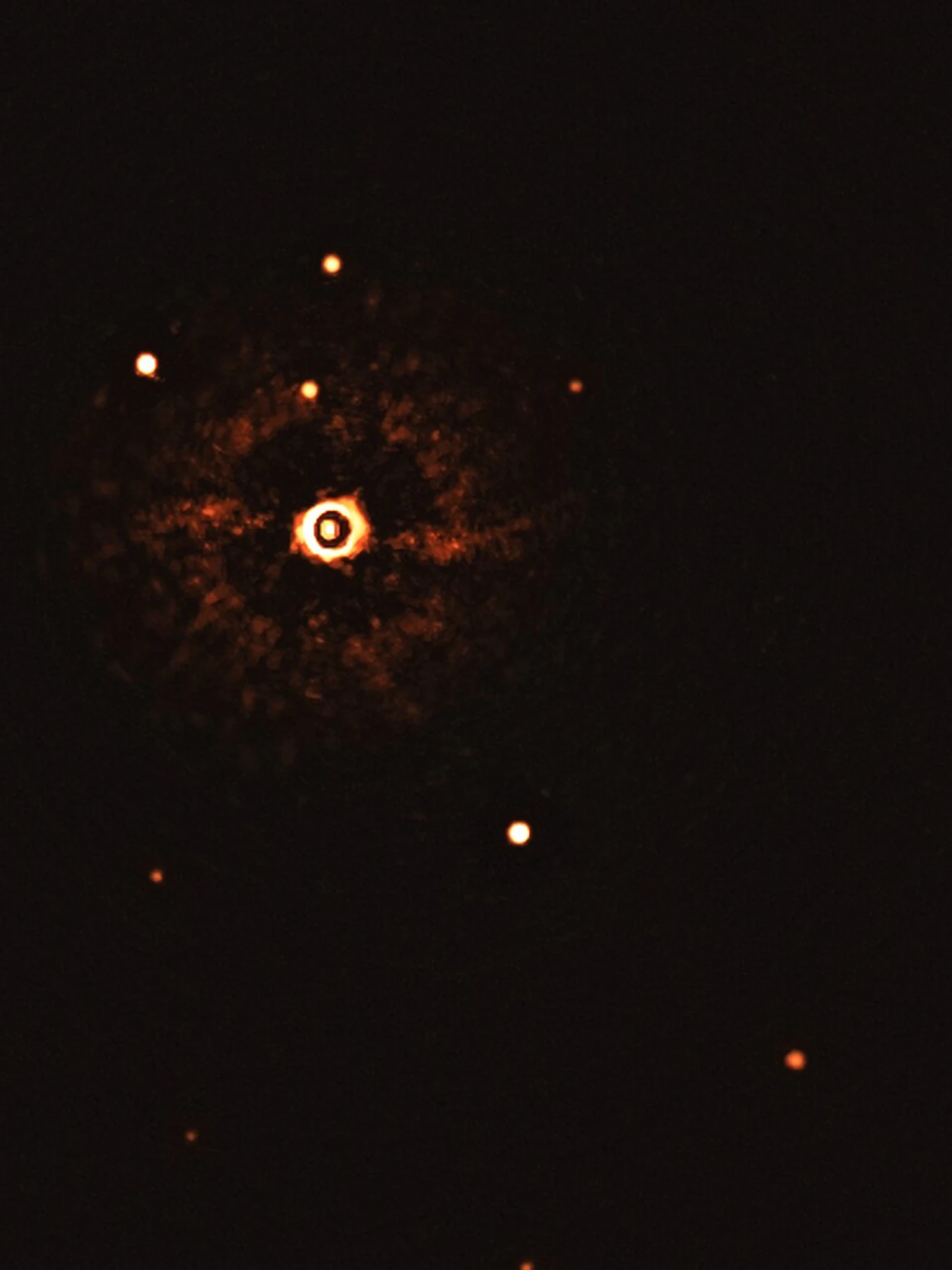 Dit is de eerste foto van een zonachtige ster met planeten