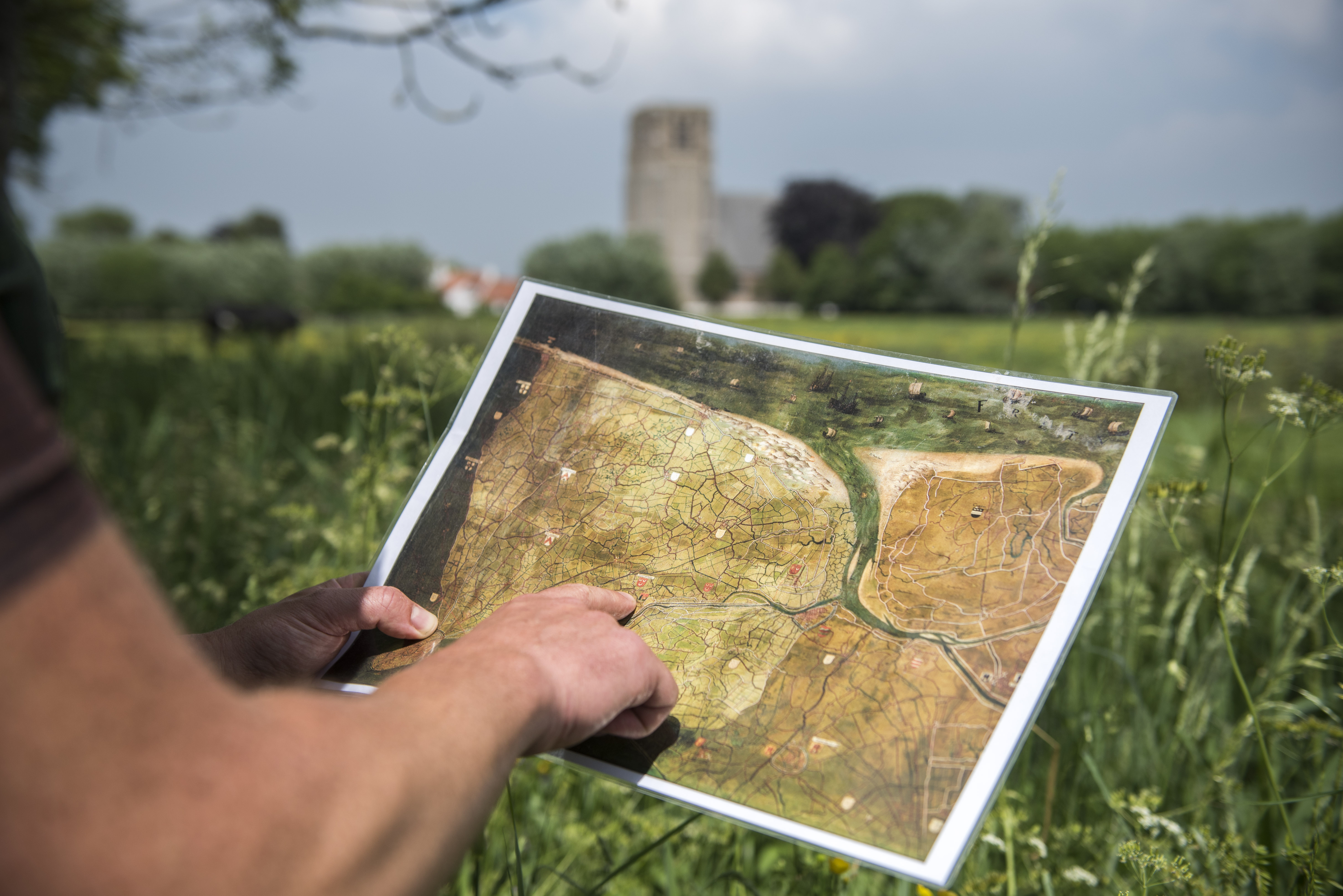 Wandelen en fietsen met een gps uit de middeleeuwen