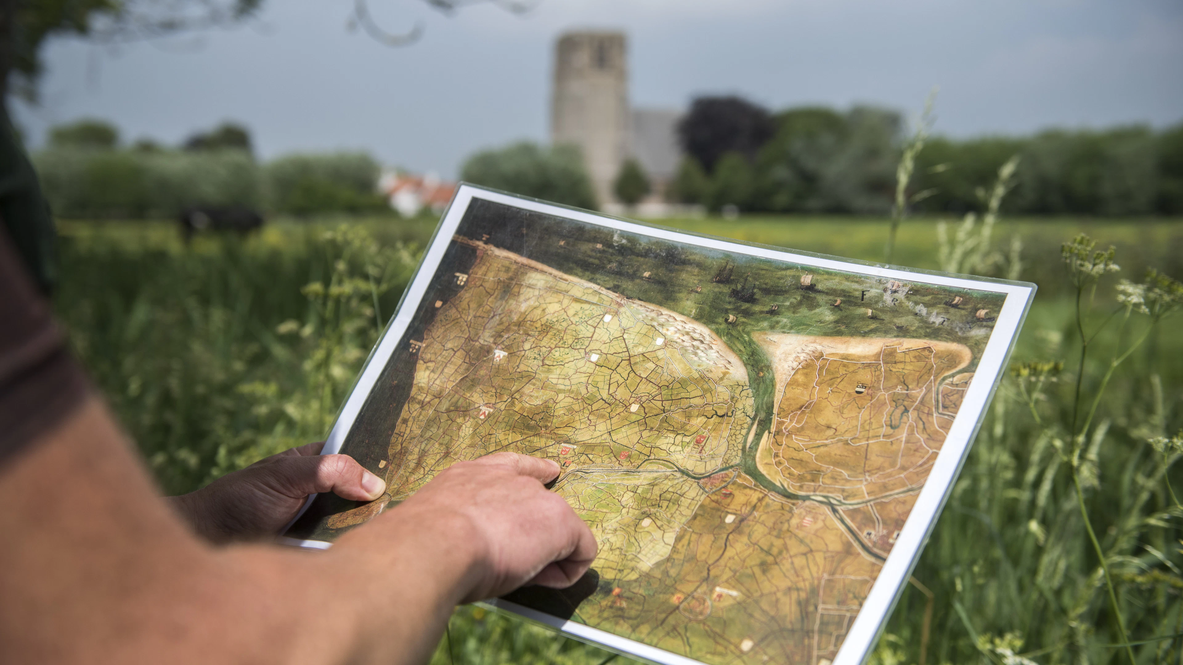 Wandelen en fietsen met een gps uit de middeleeuwen