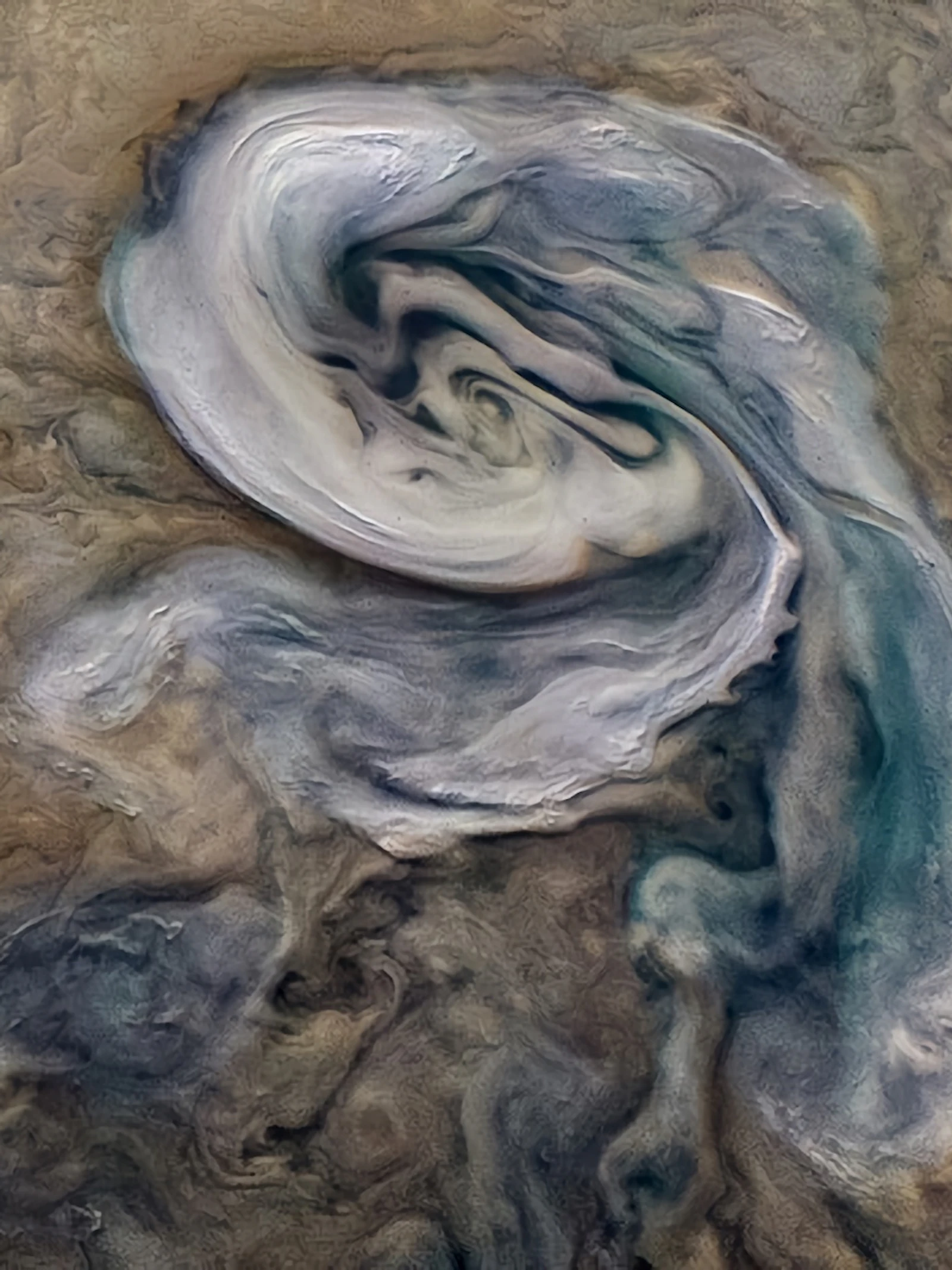 Het weer op Jupiter: ammoniakrijke 'hagel'