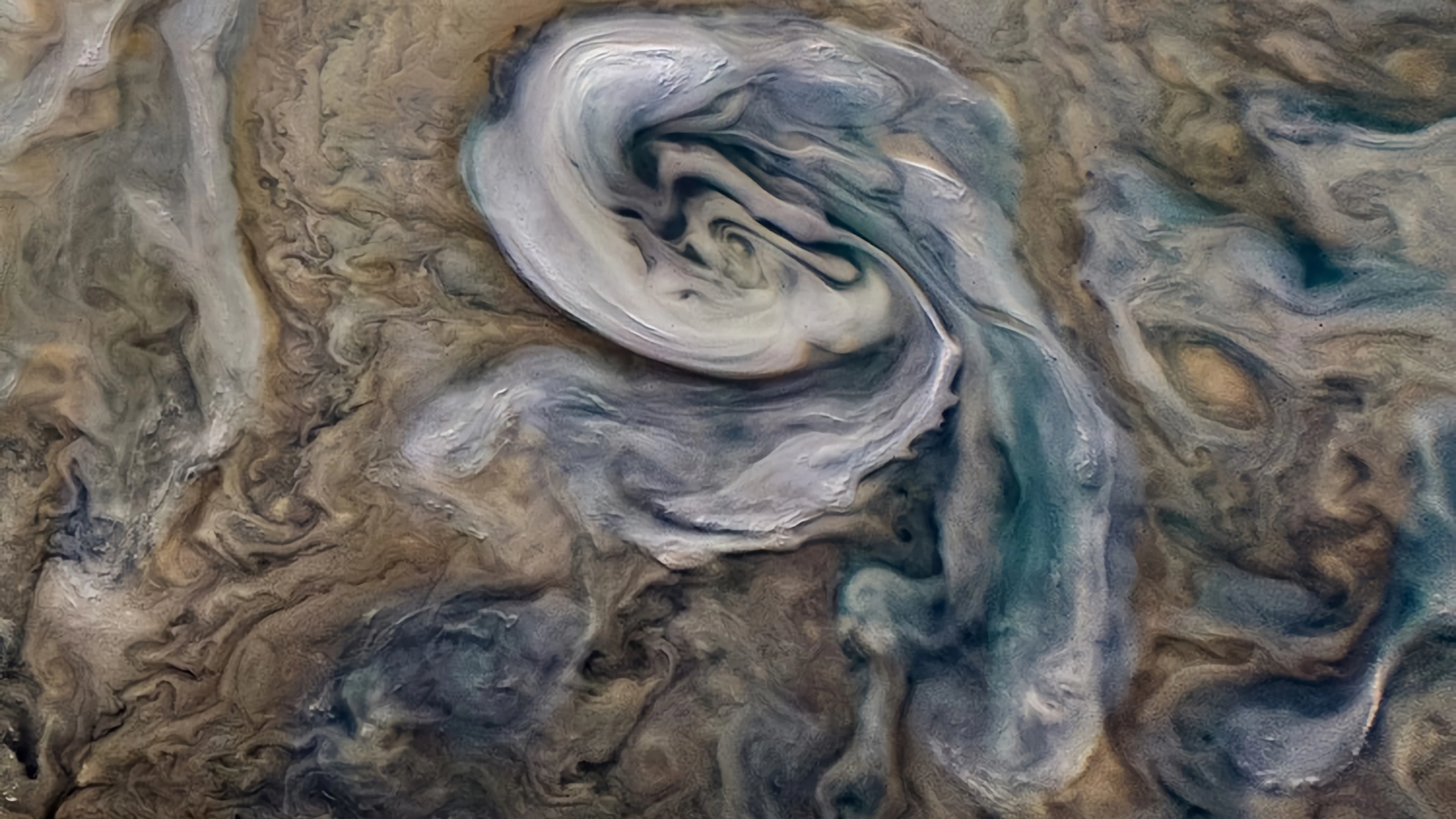 Het weer op Jupiter: ammoniakrijke 'hagel'