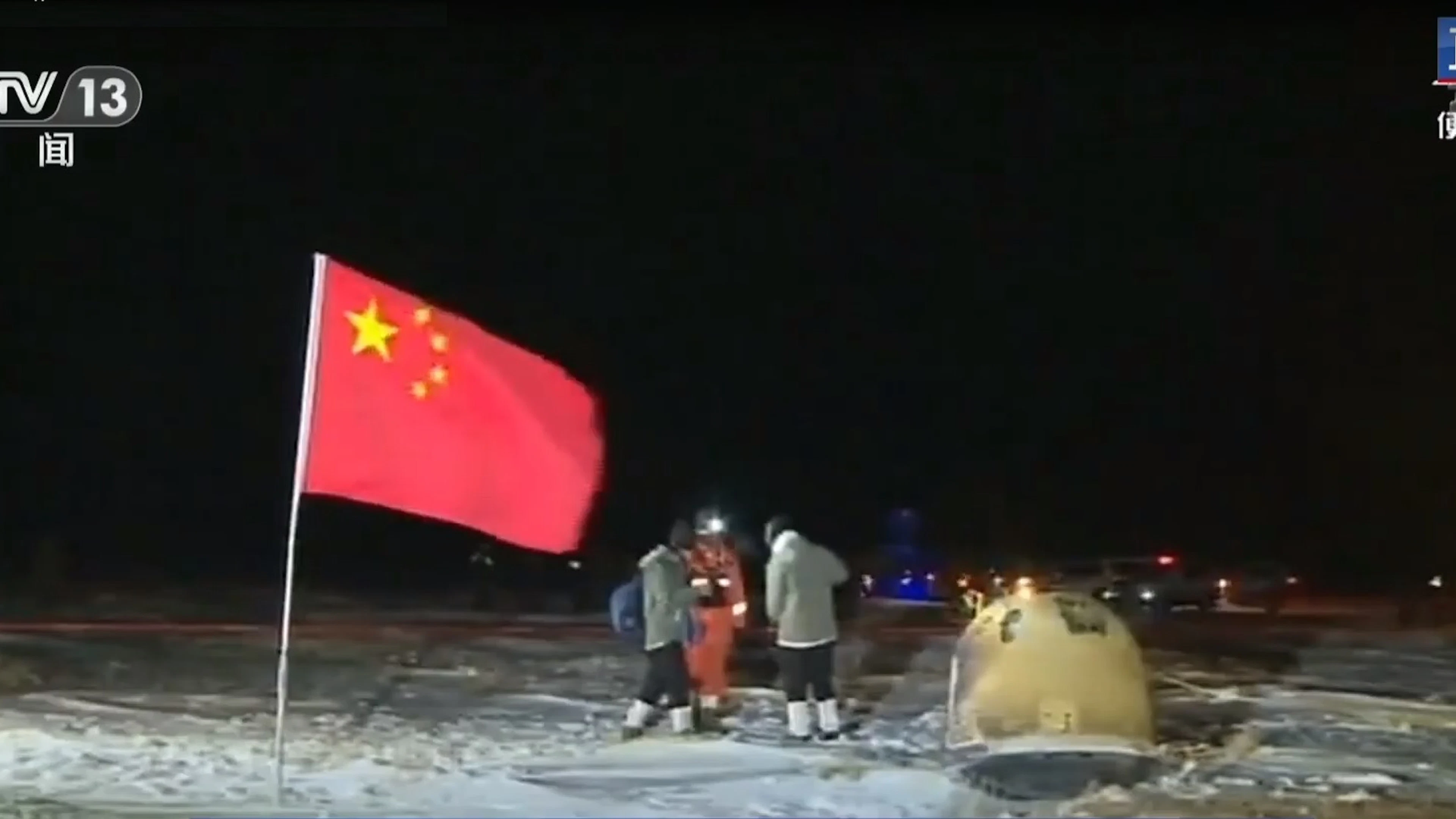 Chinese ruimtesonde heeft zijn maanstenen afgeleverd