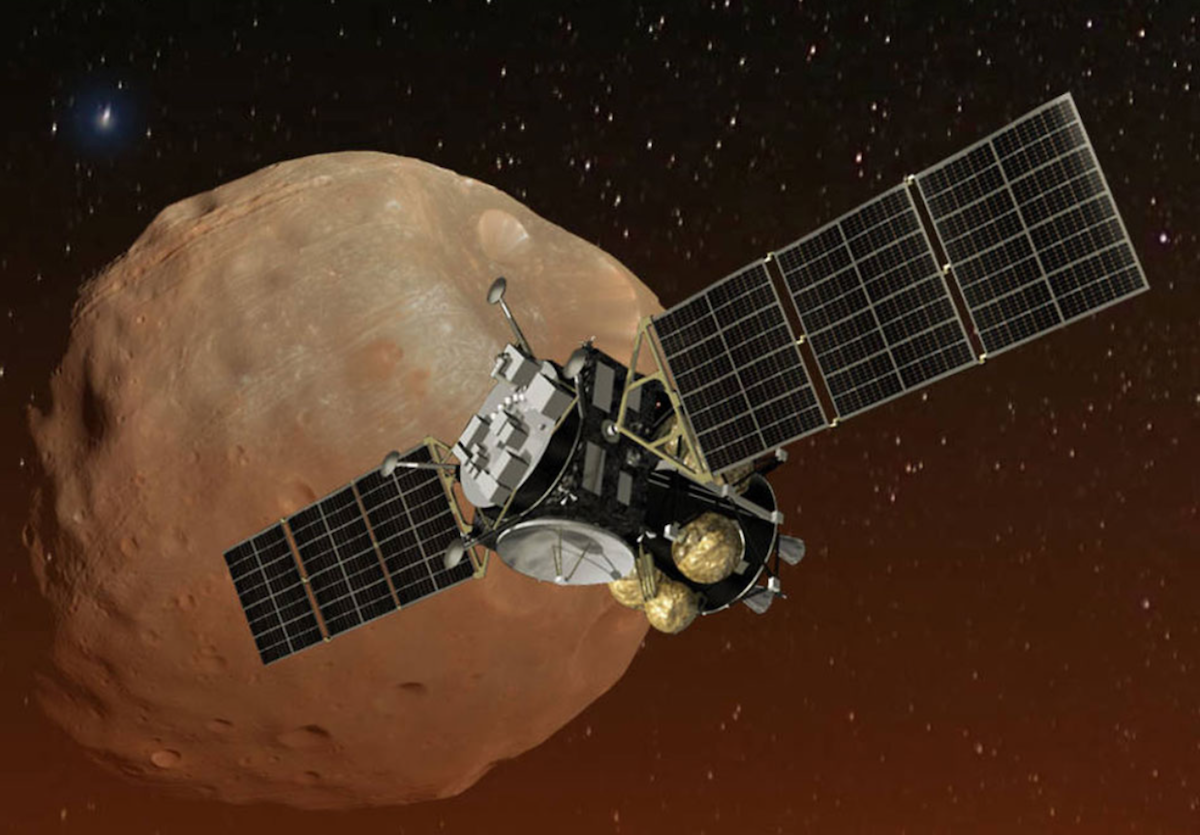Oppervlaktemateriaal van Marsmaan Phobos kan sporen bevatten van vroegere atmosfeer van Mars
