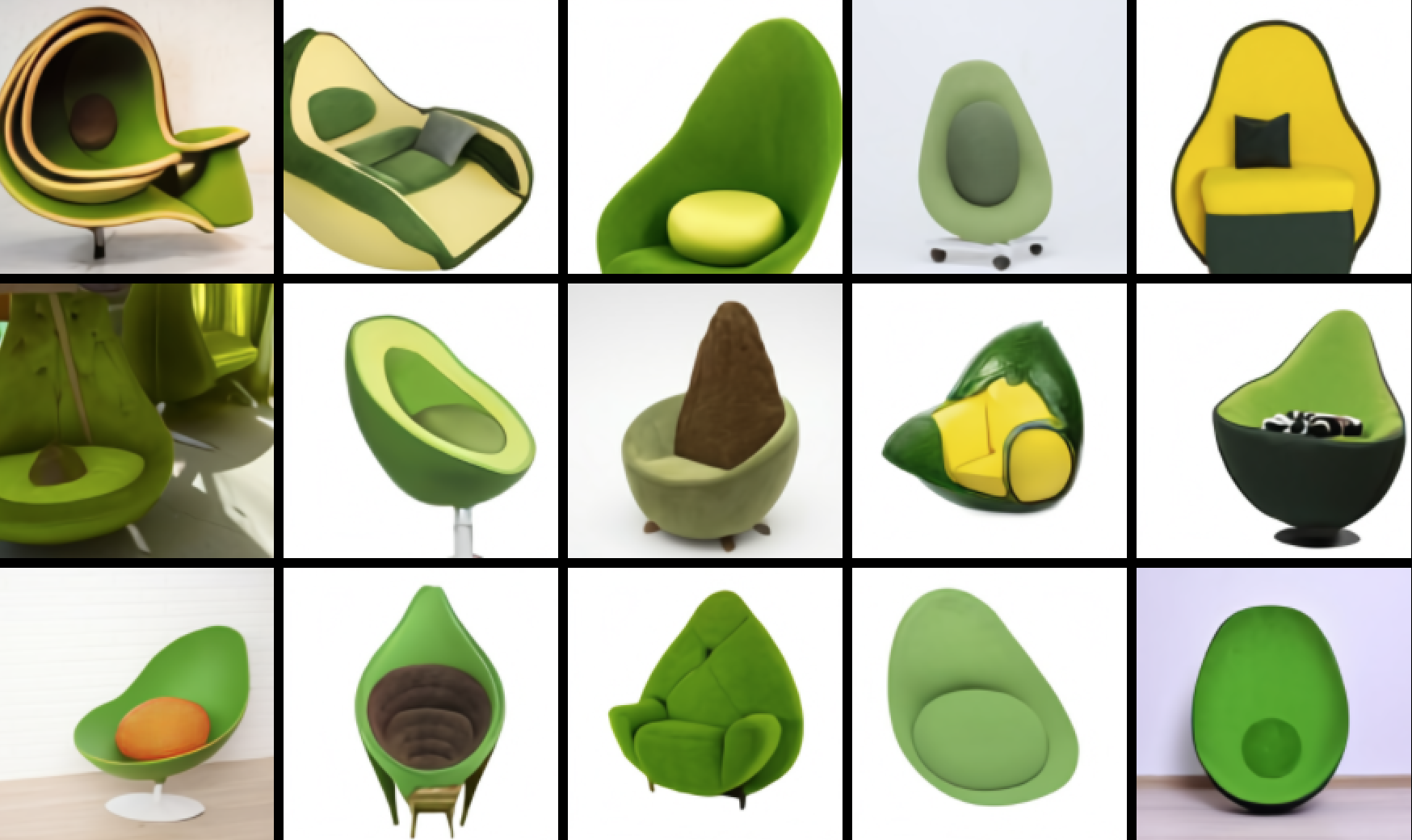 De avocadofauteuil van Elon Musk
