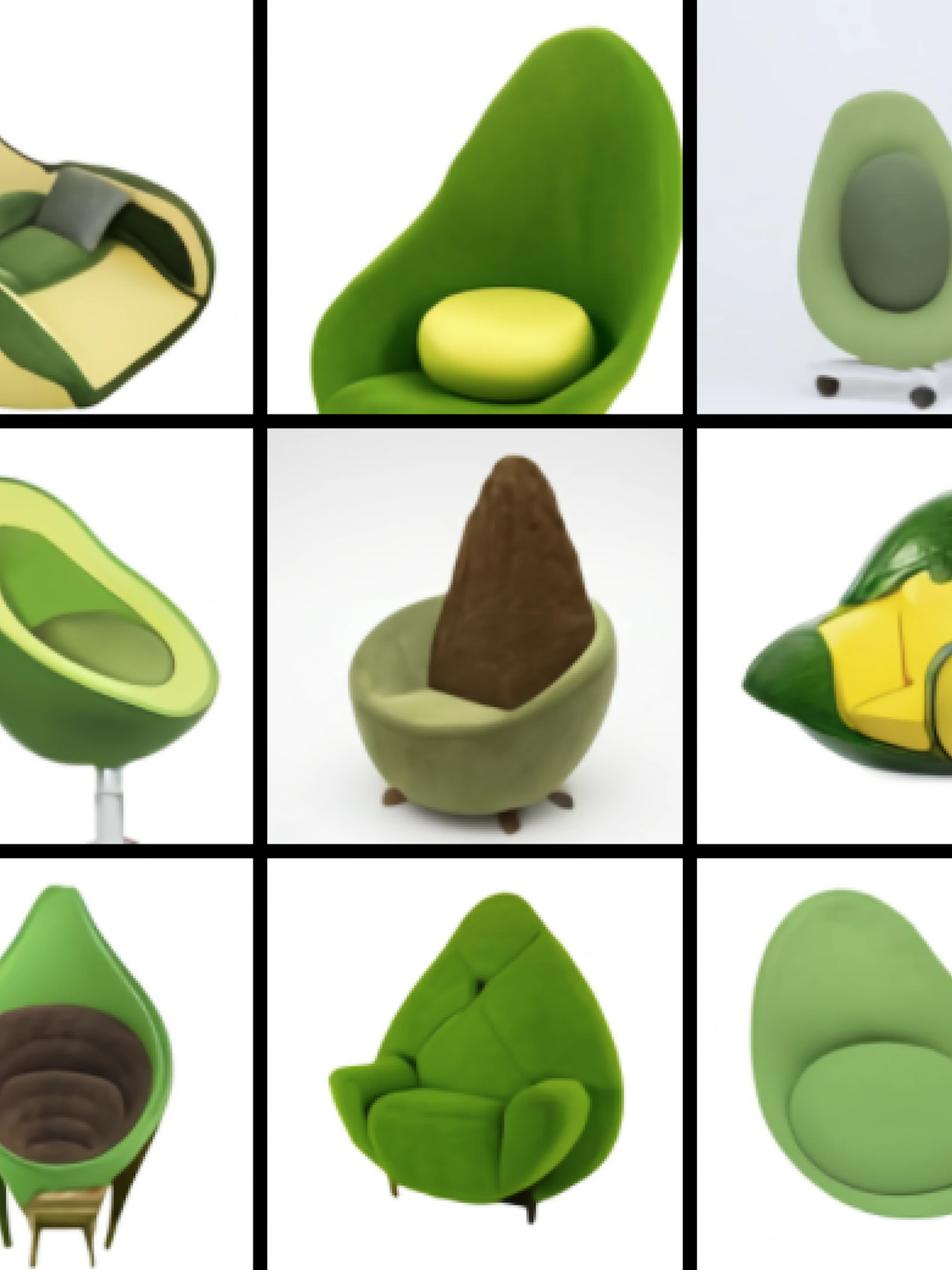 De avocadofauteuil van Elon Musk