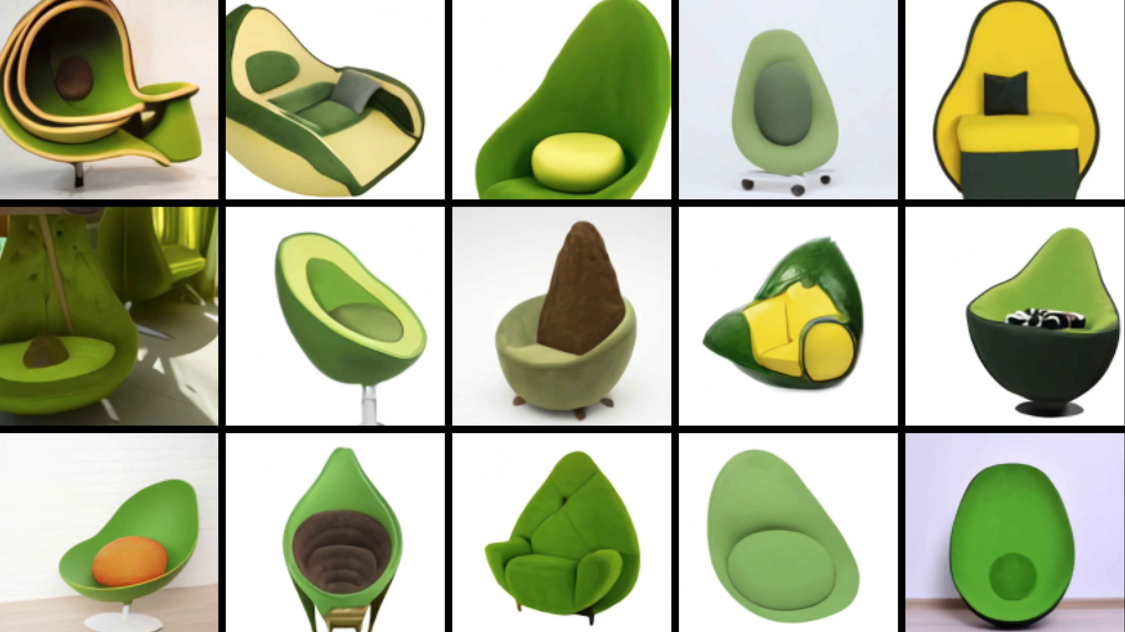 De avocadofauteuil van Elon Musk