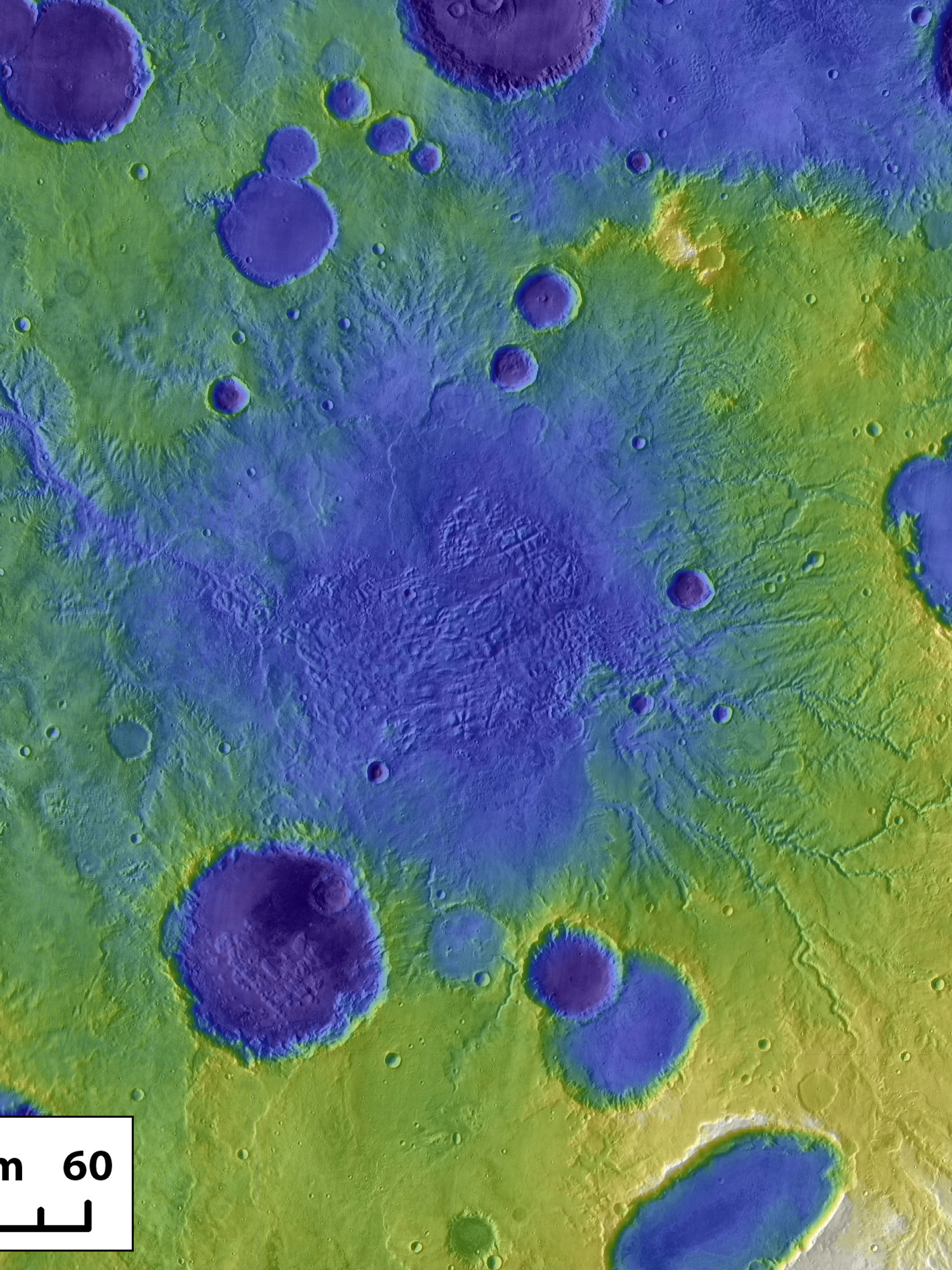 Mars is getekend door water