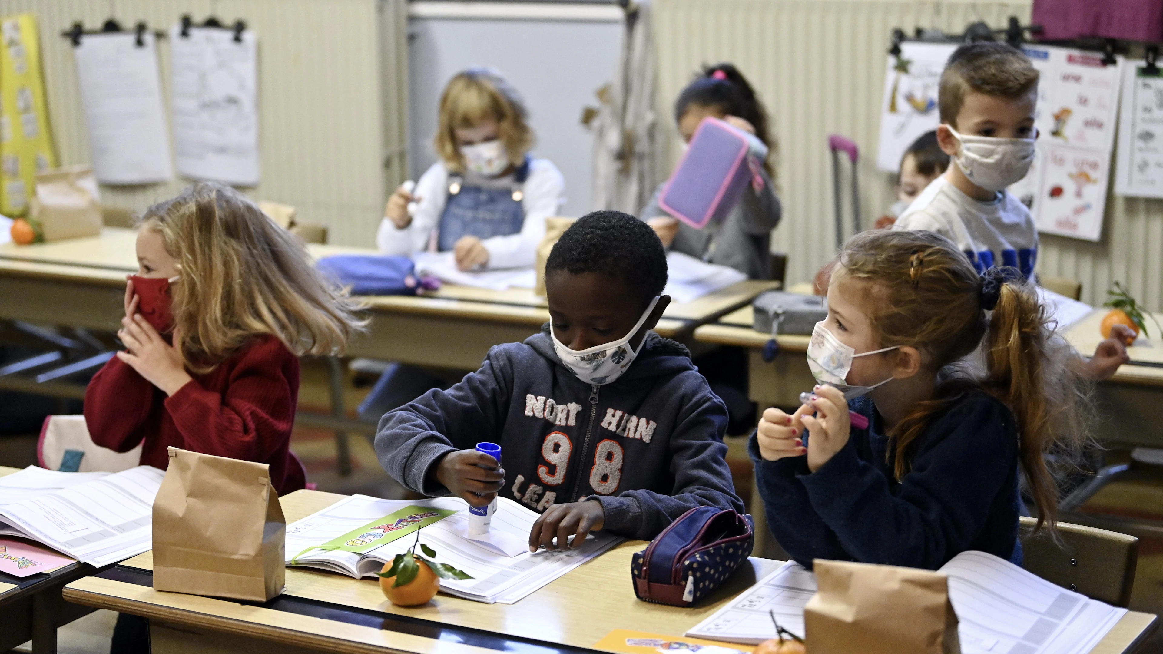Mondmaskers zijn onschadelijk voor kinderen