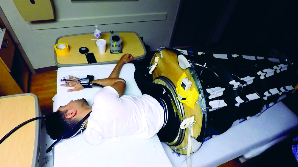 Hightech slaapzak voor astronaut met oogproblemen
