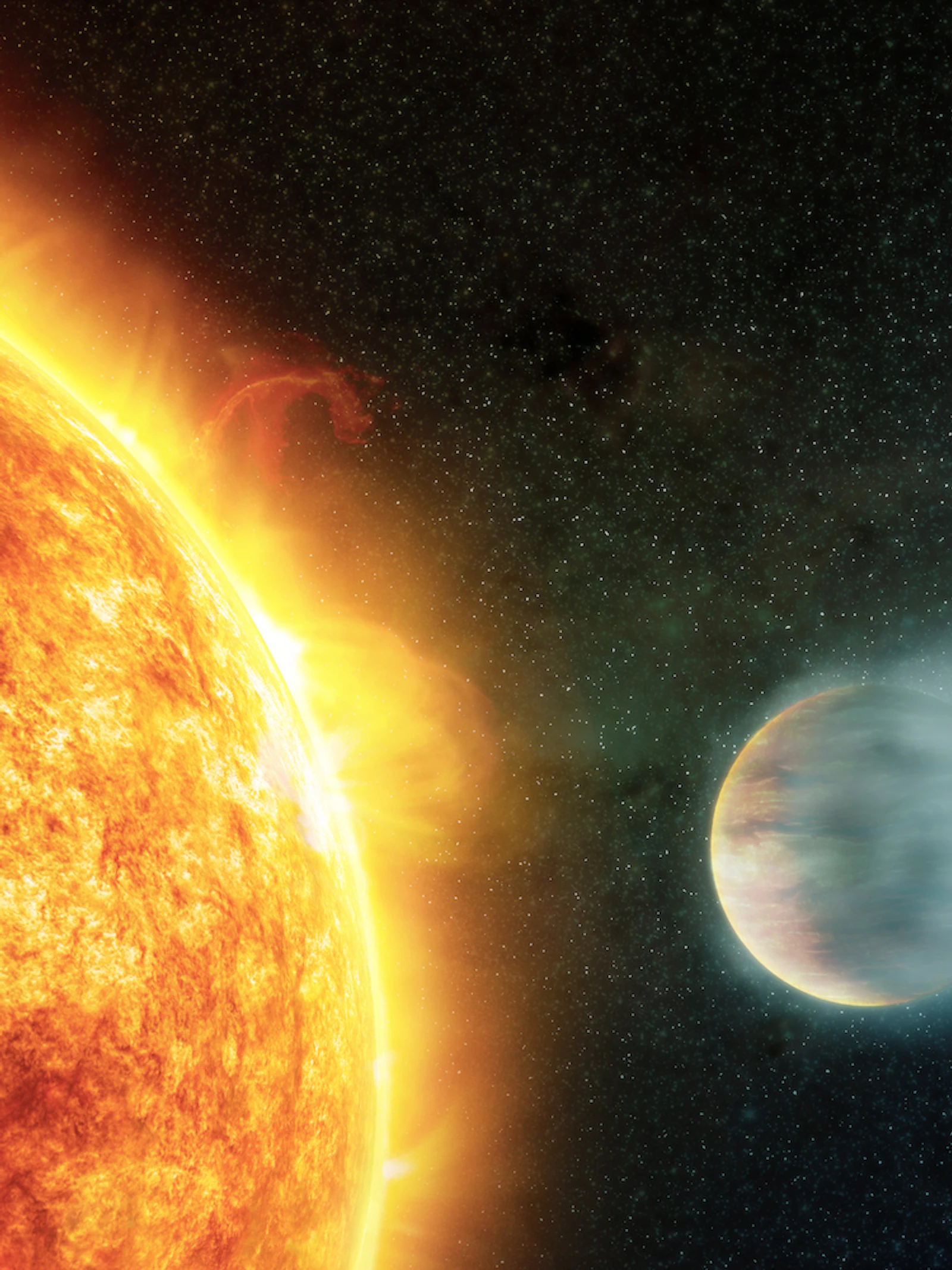 Planeten kunnen hun ster jong houden