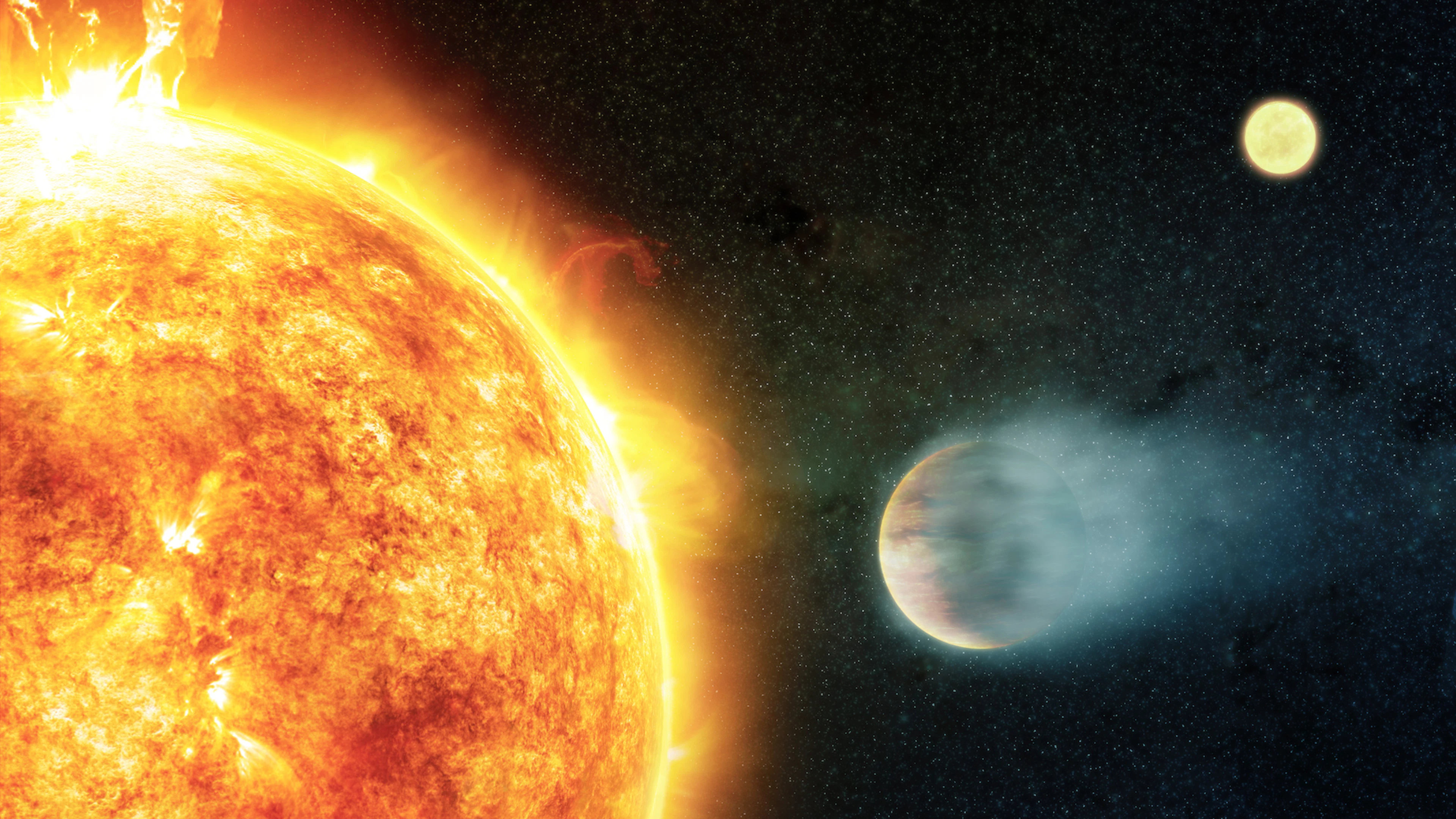 Planeten kunnen hun ster jong houden