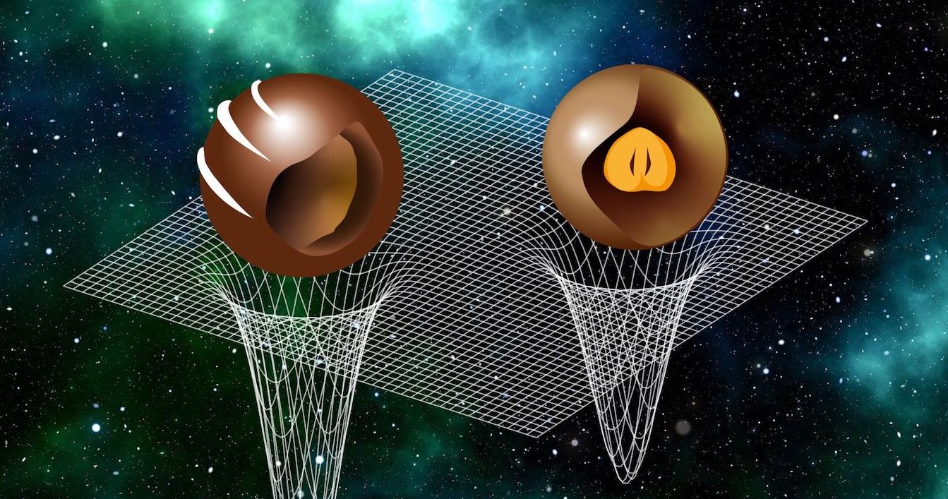 Neutronensterren lijken een beetje op chocoladebonbons