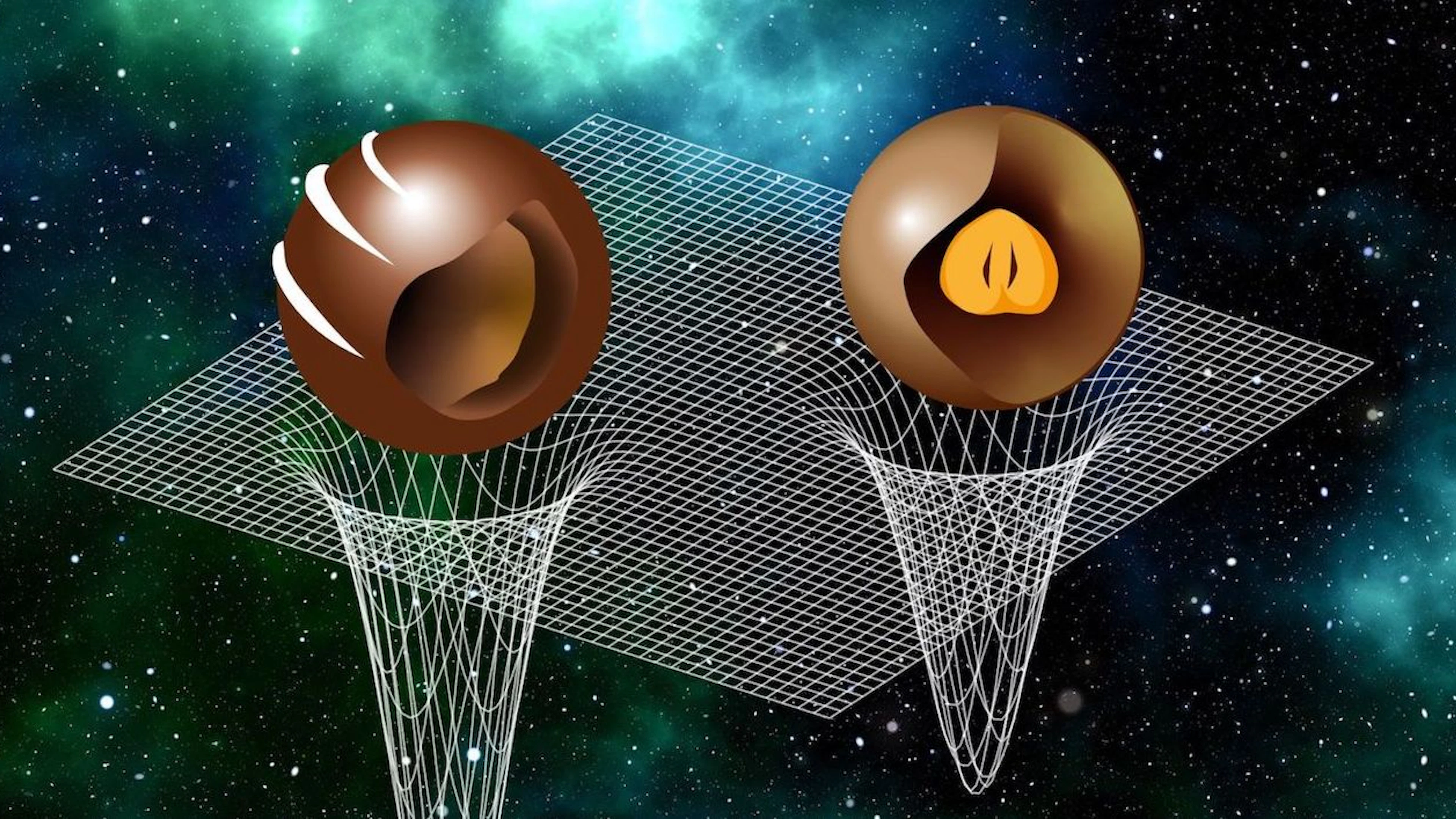 Neutronensterren lijken een beetje op chocoladebonbons