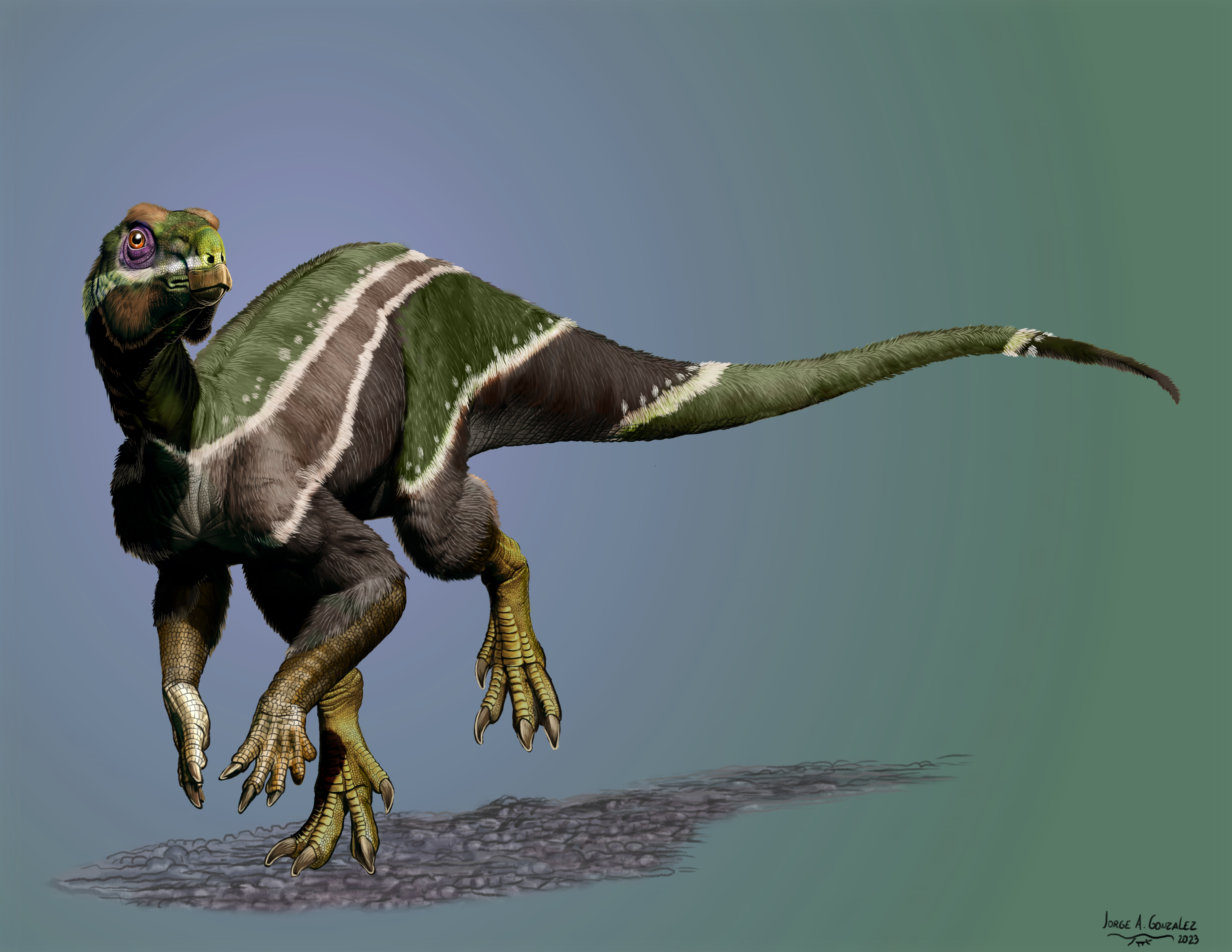 Nieuw ontdekte dino stond op het puntje van de afgrond
