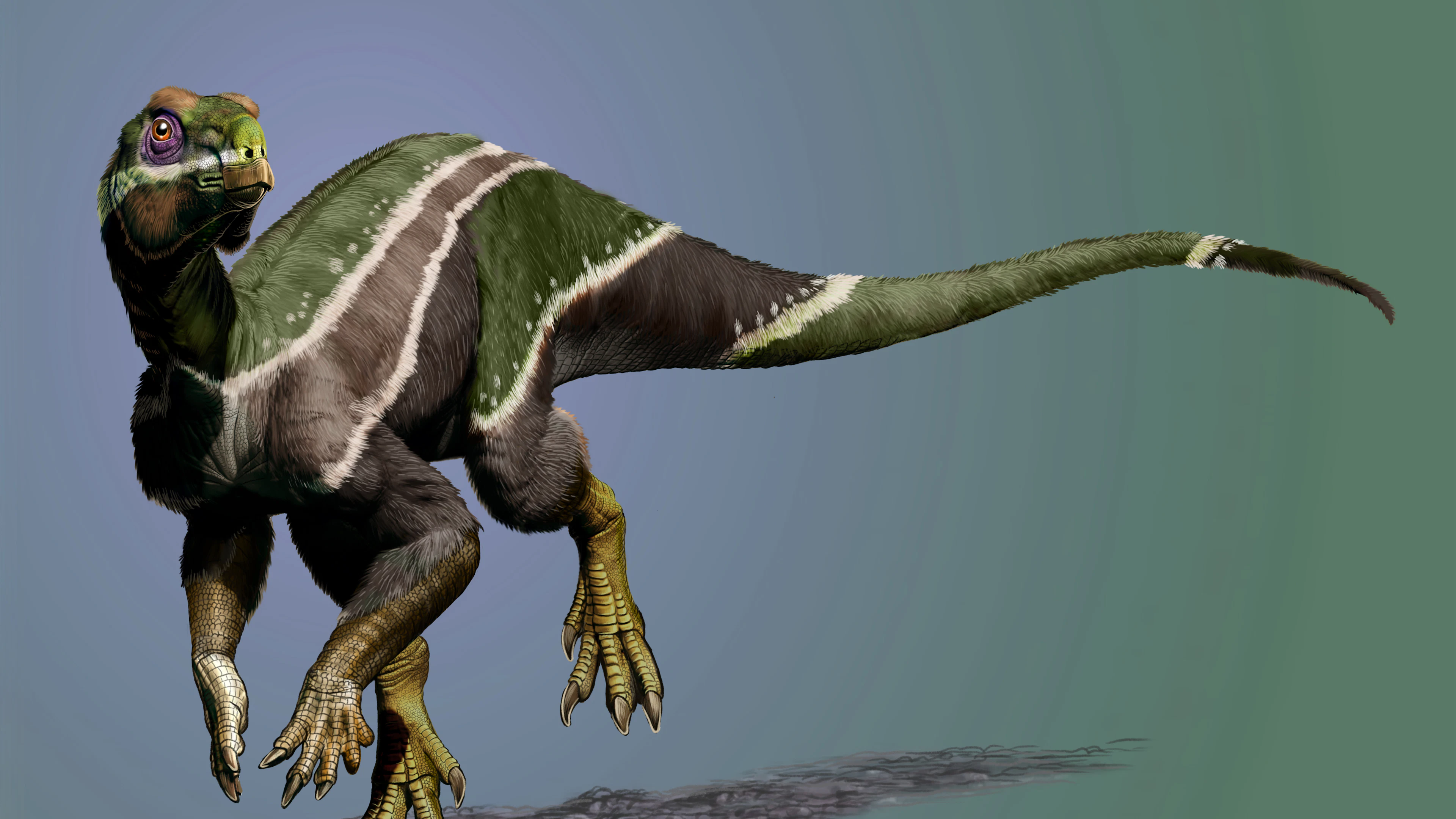 Nieuw ontdekte dino stond op het puntje van de afgrond
