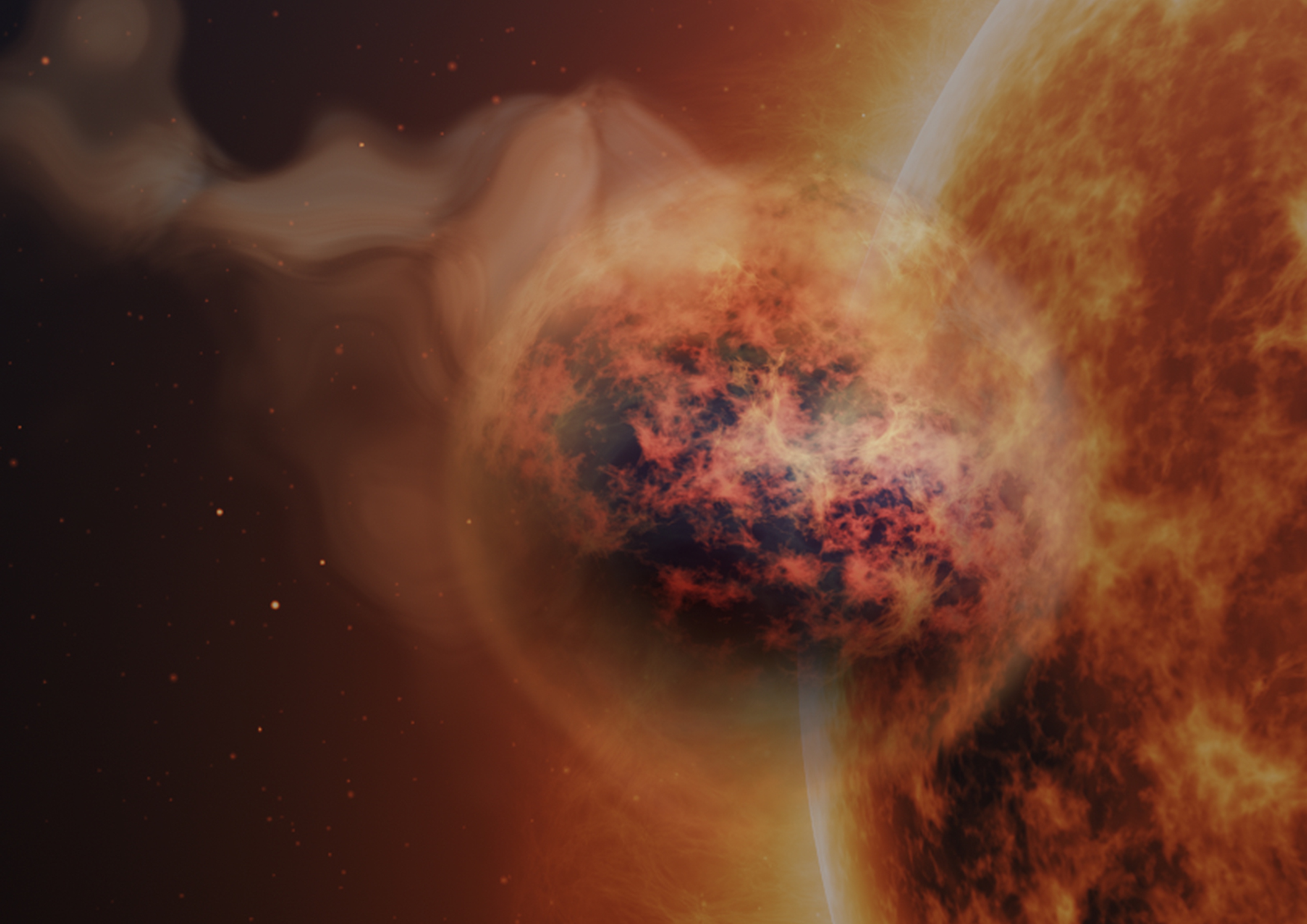 Bizarre zandwolken in ‘suikerspinplaneet’ ontdekt door James Webb-telescoop