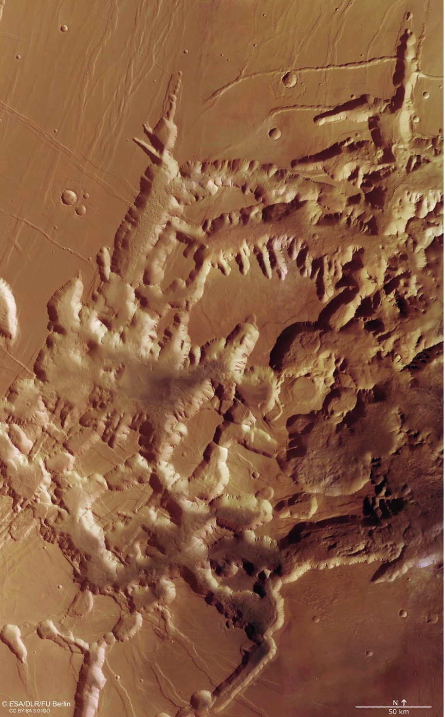 Reusachtige vulkaan ontdekt op Mars