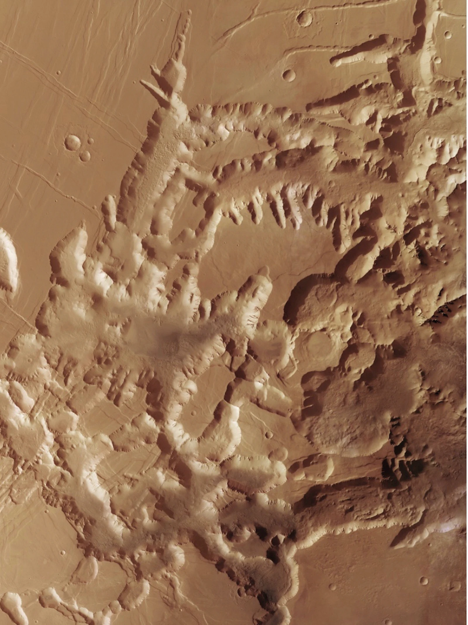 Reusachtige vulkaan ontdekt op Mars
