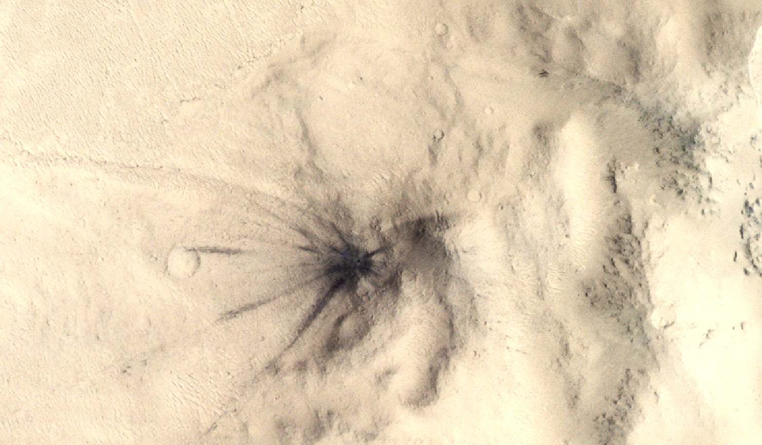 Meteorietinslagen brengen Mars aan het schudden