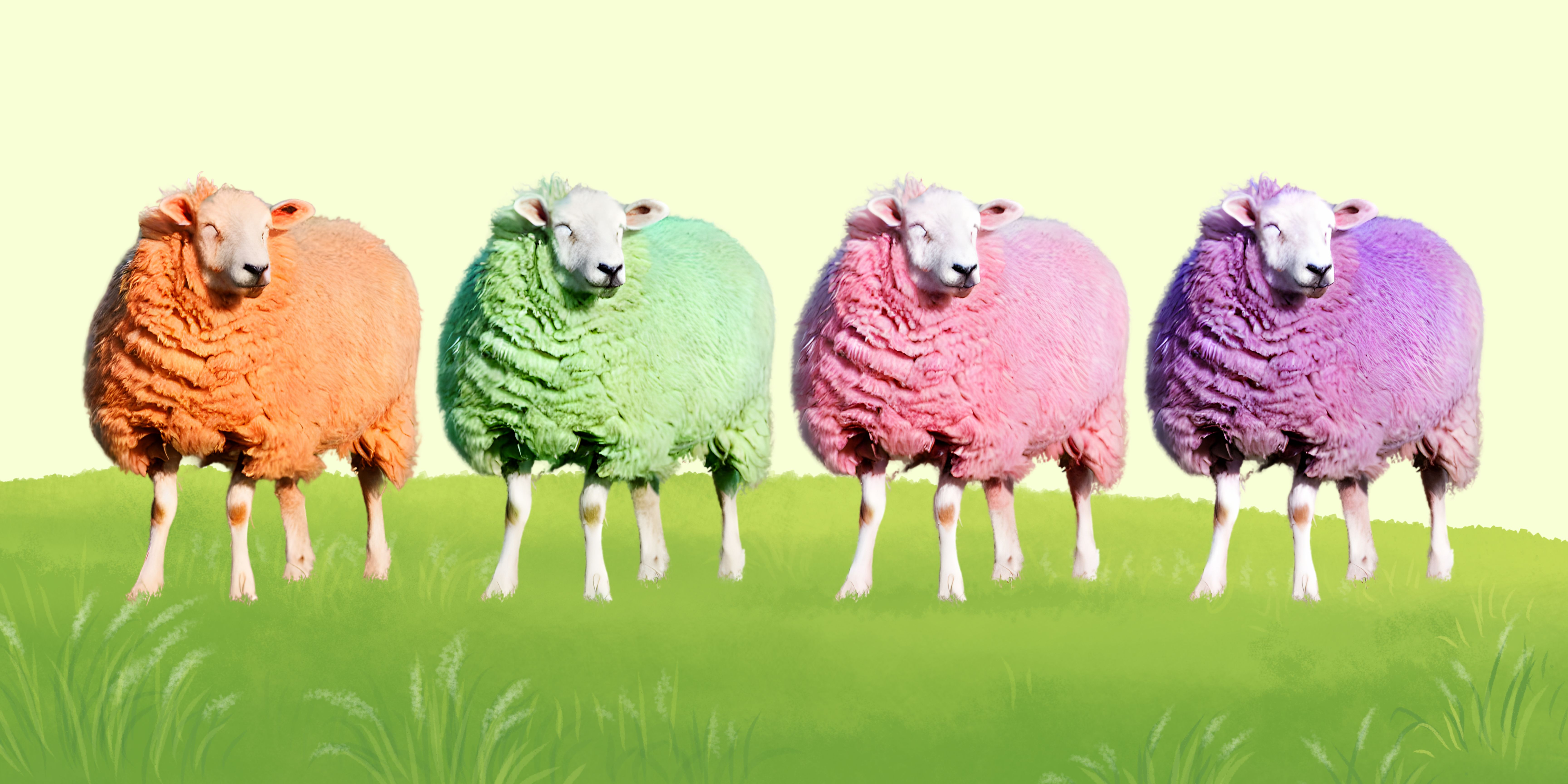 Waarom zijn schapen wit?