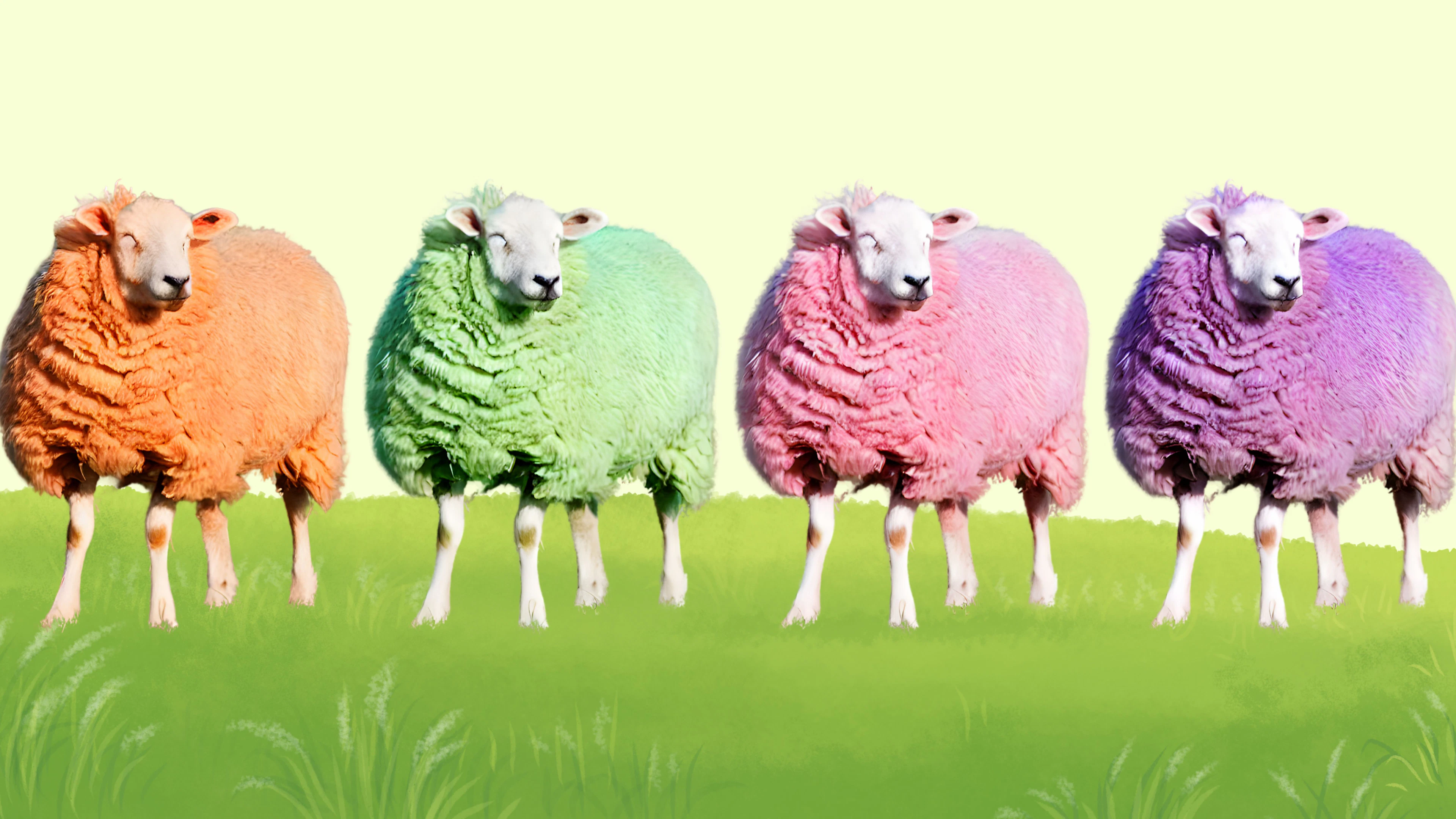 Waarom zijn schapen wit?