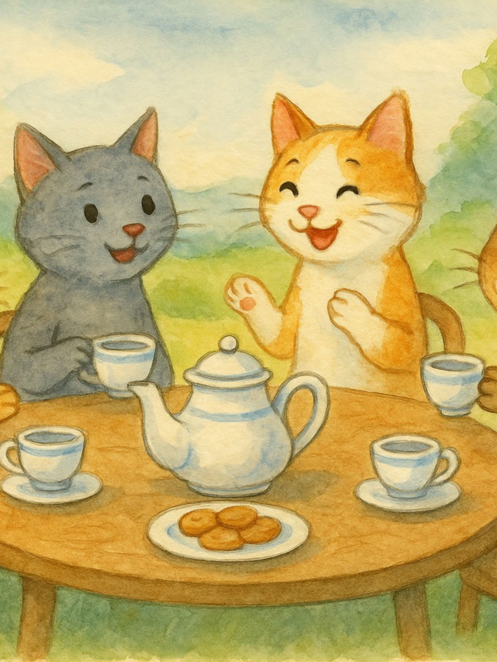 Een theekransje onder katten: kunnen ze echt met elkaar praten?