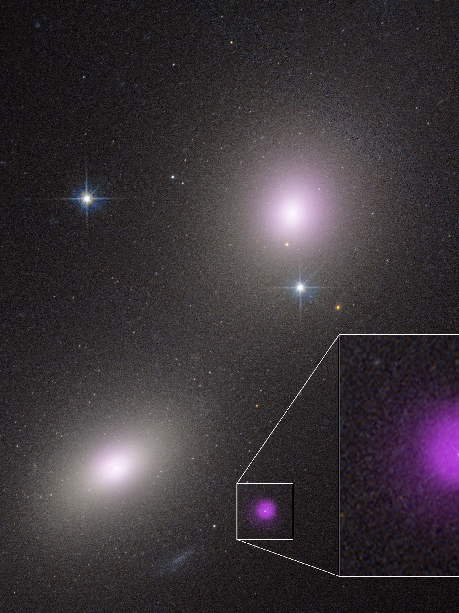Ruimtetelescopen Hubble en Chandra ontdekken zeldzaam soort zwart gat dat ster(ren) opslokt