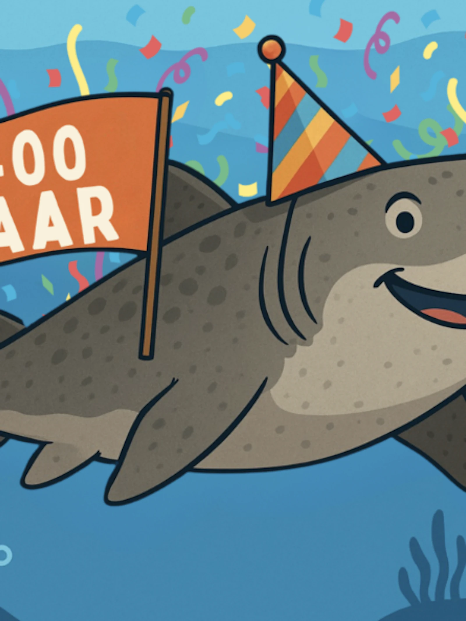 400 kaarsjes: de oudste haai ter wereld
