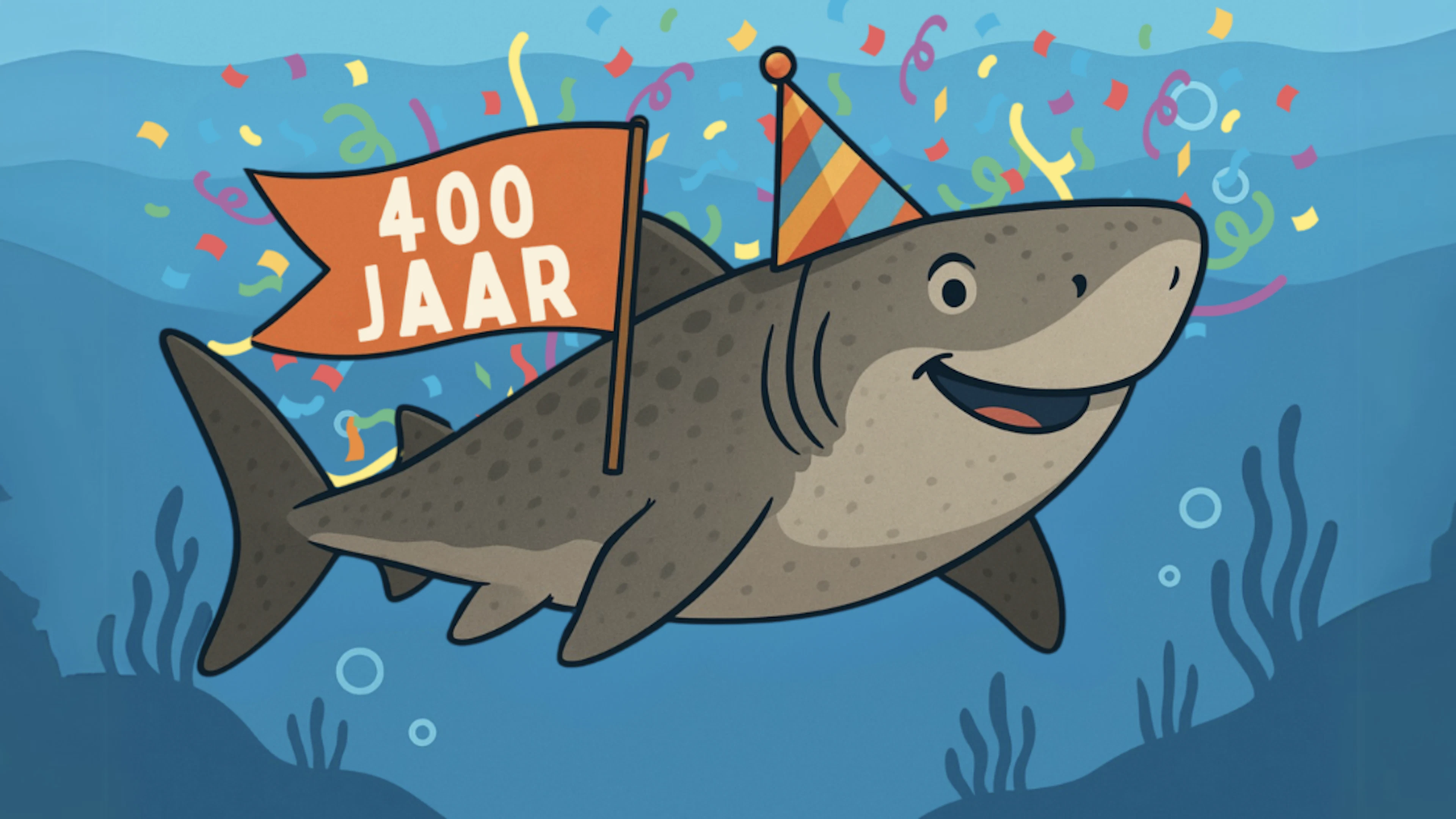 400 kaarsjes: de oudste haai ter wereld