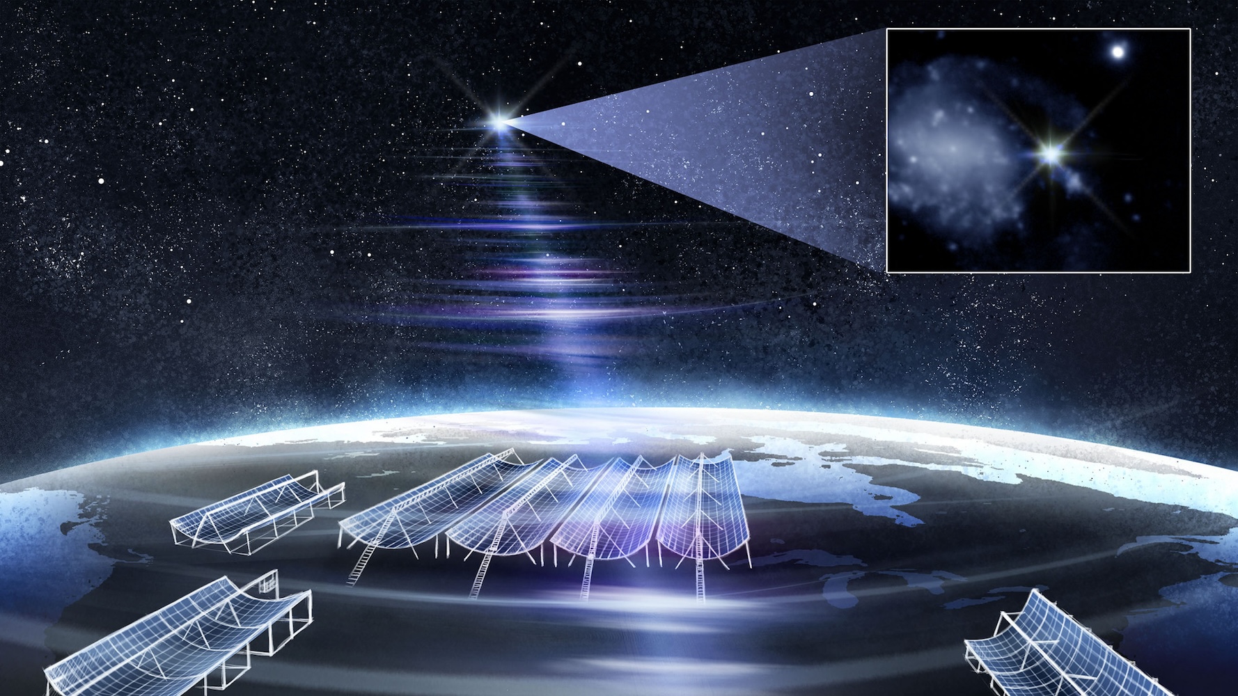 Astronomen lokaliseren de bron van de helderste eenmalige snelle radioflits ooit