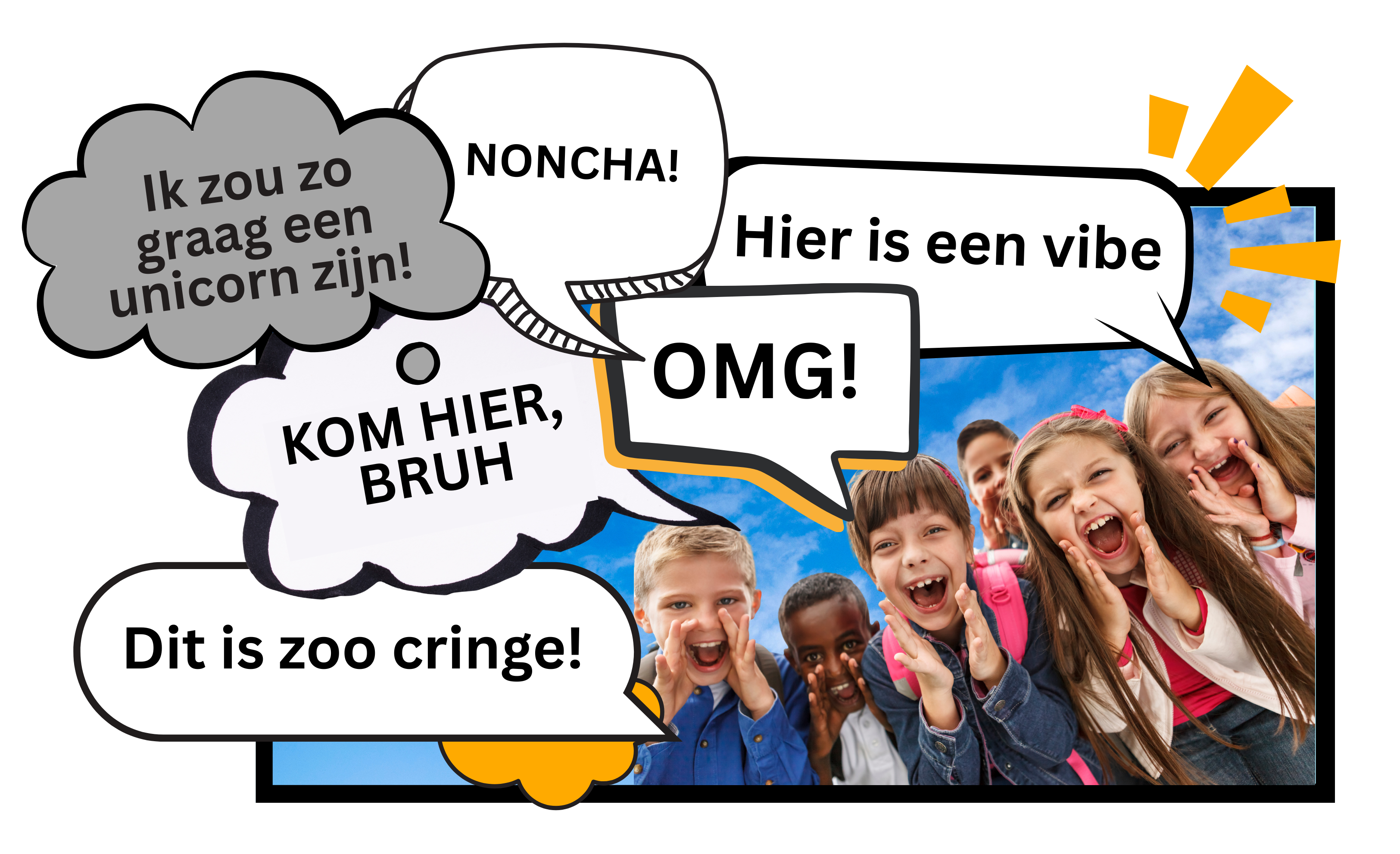 Oh my freaking god! Kinderen gebruiken veel minder Engels dan we denken
