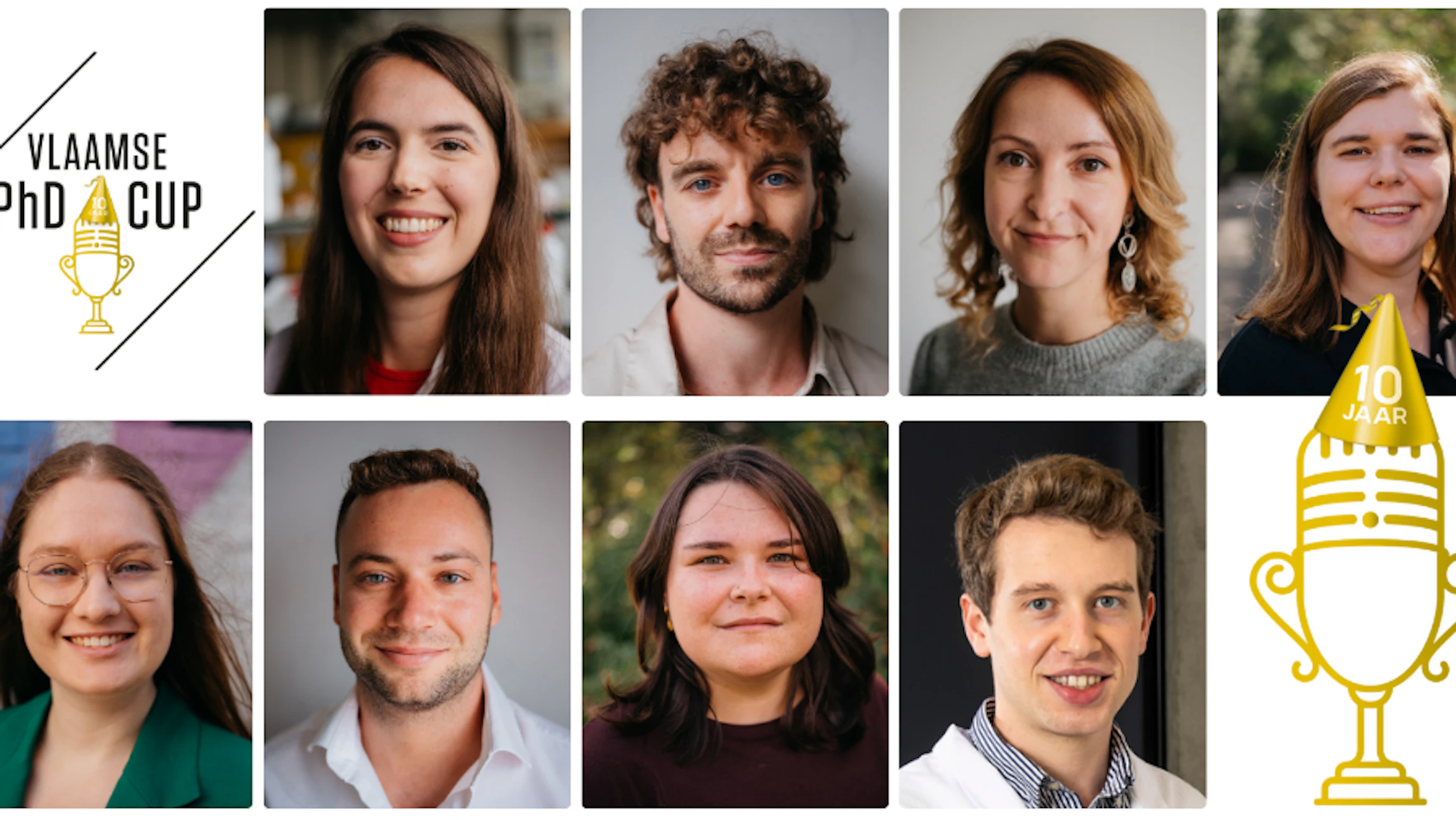 Wie wint de Vlaamse PhD Cup 2025? Dit zijn de acht kanshebbers