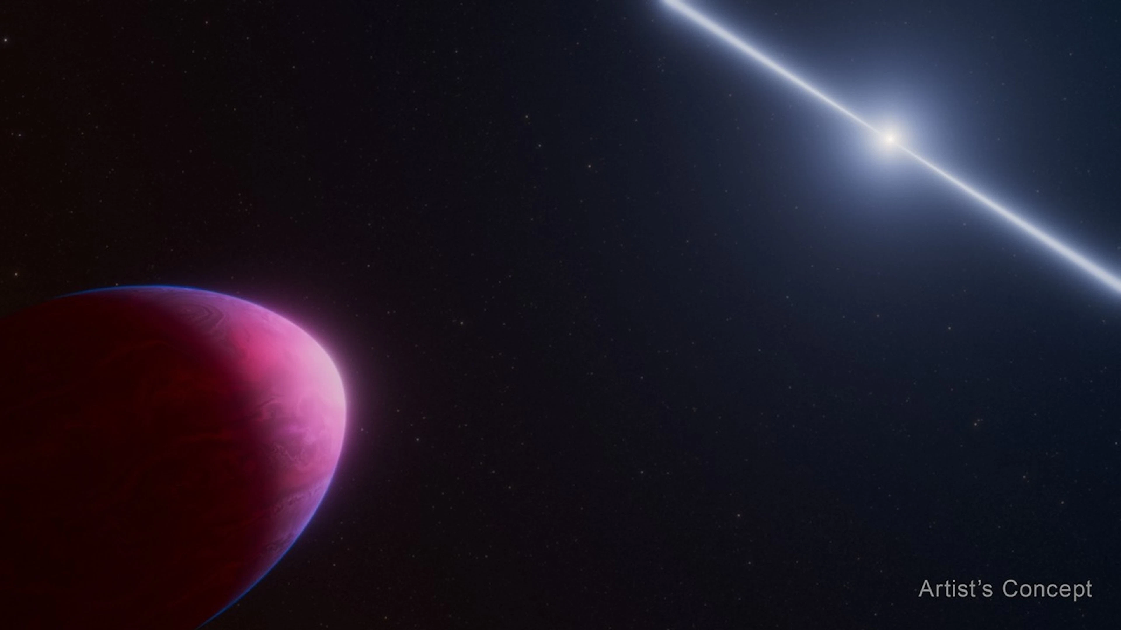Webb-ruimtetelescoop neemt exoplaneet met onverklaarbare samenstelling waar