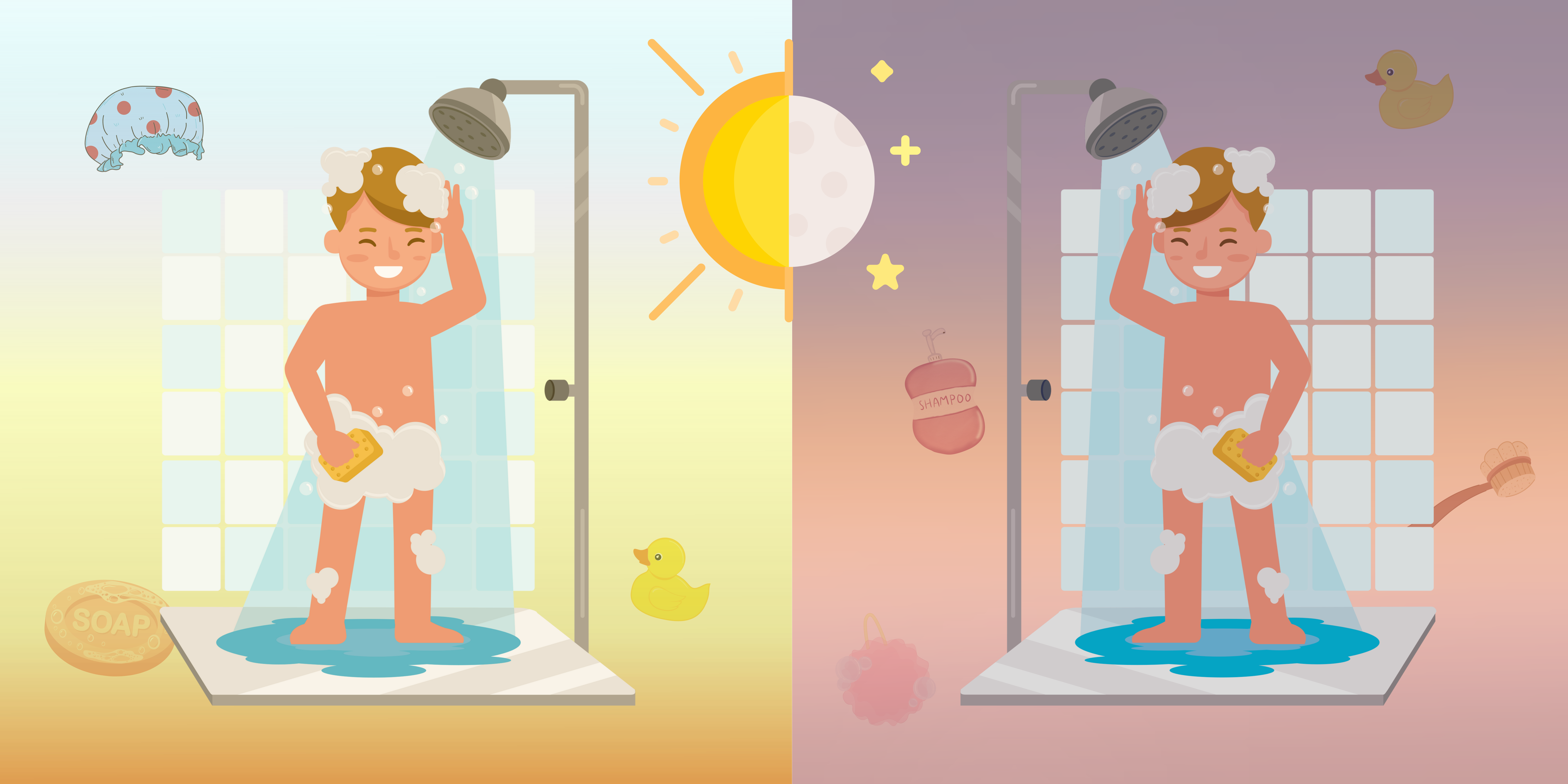 Wanneer neem jij een douche: voor school of voor je gaat slapen?