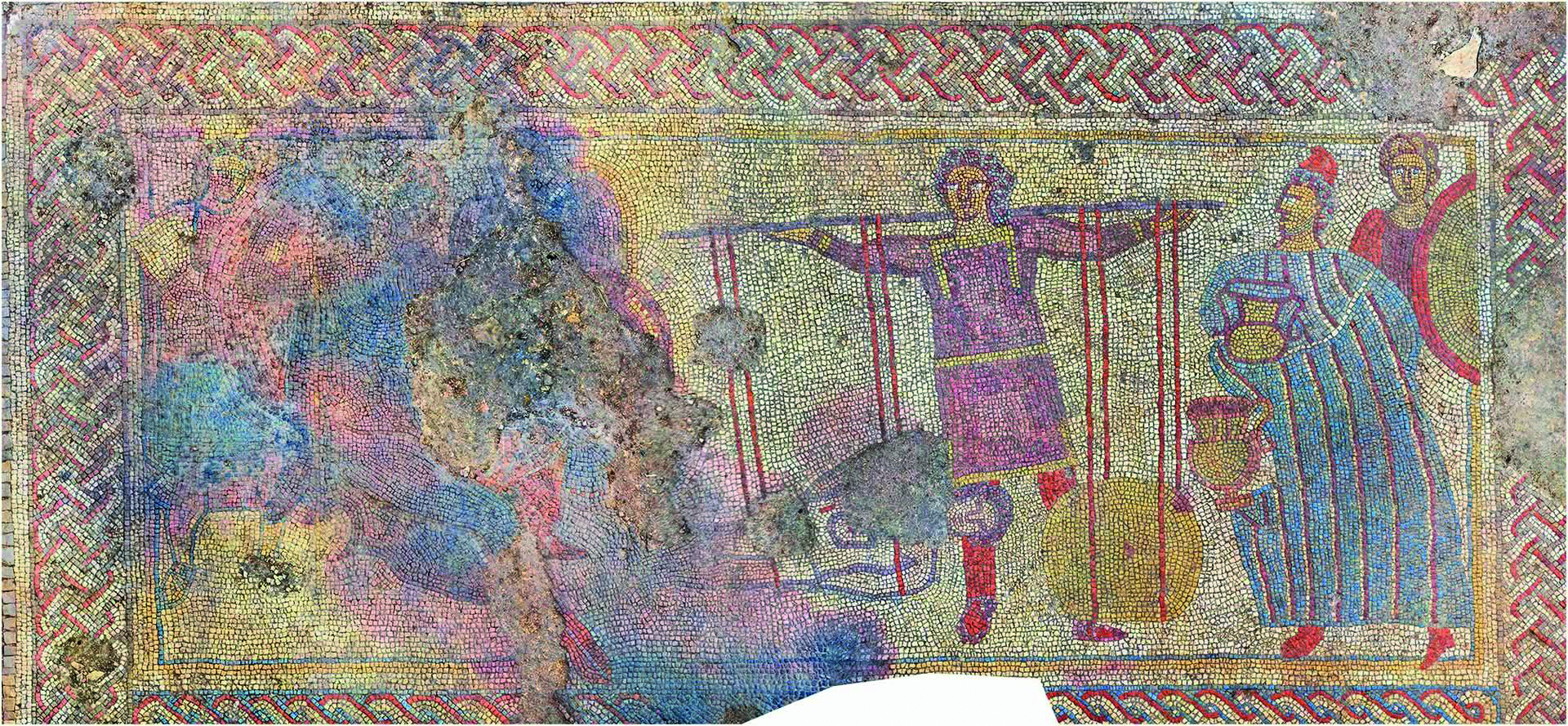 Brits-Romeinse mozaïek toont minder bekende vertelling van Trojaanse Oorlog