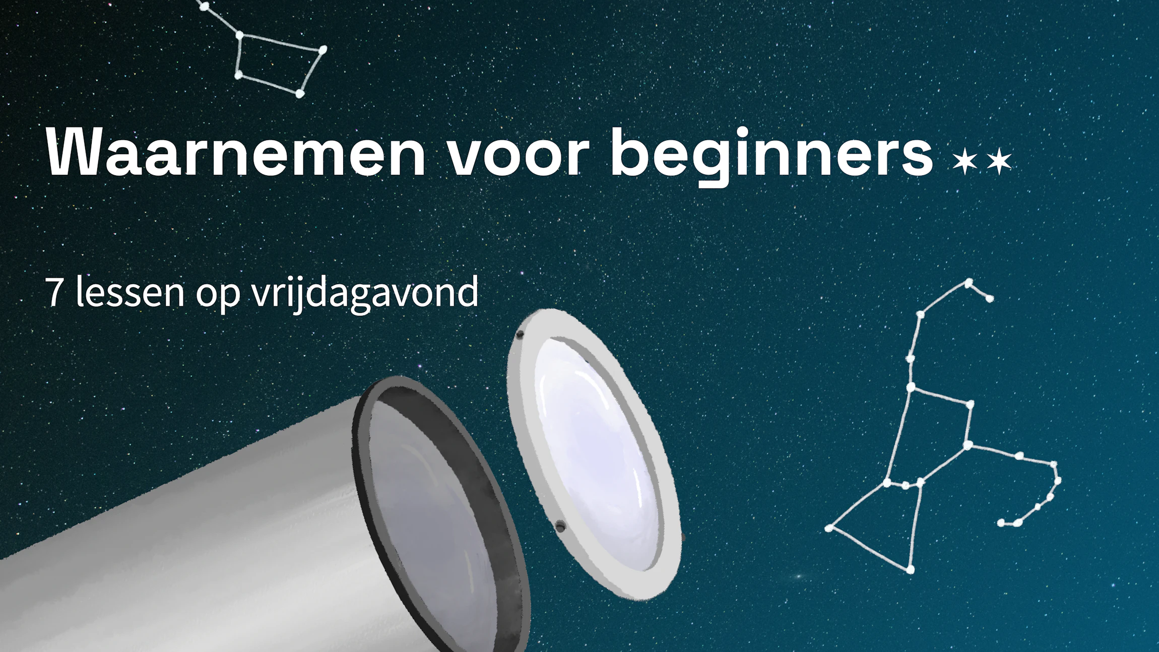Waarnemen voor beginners 2026-2027