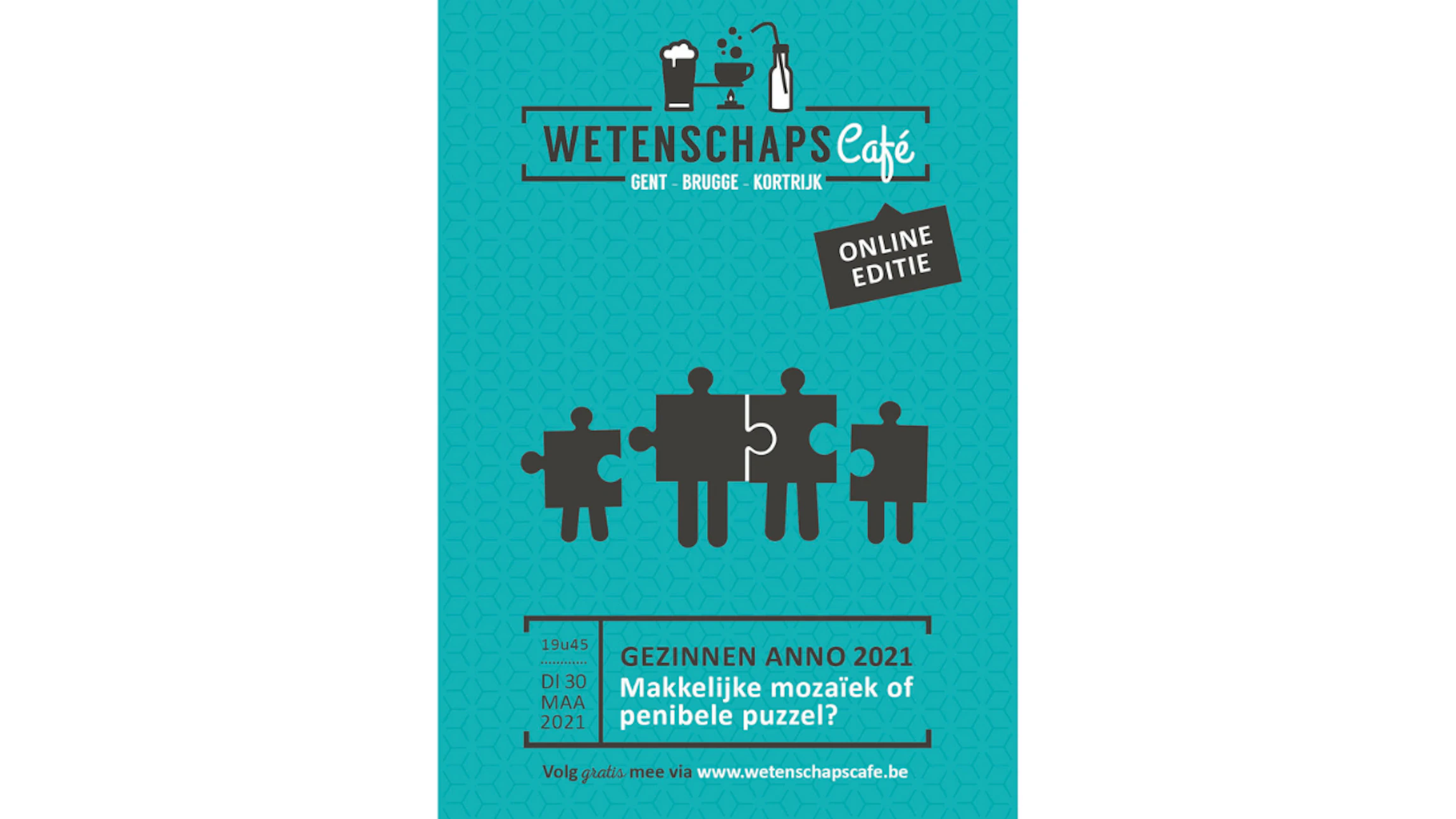 Wetenschapscafé 'Gezinnen anno 2021: Makkelijke mozaïek of penibele puzzel?'