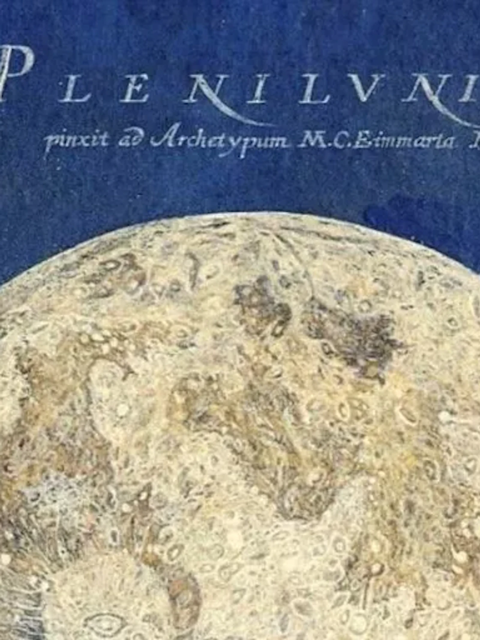 Maria Clara Eimmart, Volle maan, 1693-98 © Museo della Specola, Università di Bologna