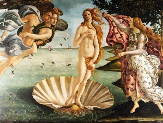 Het beroemde schilderij van Botticelli verbeeldt de geboorte van Venus - een prachtverhaal!