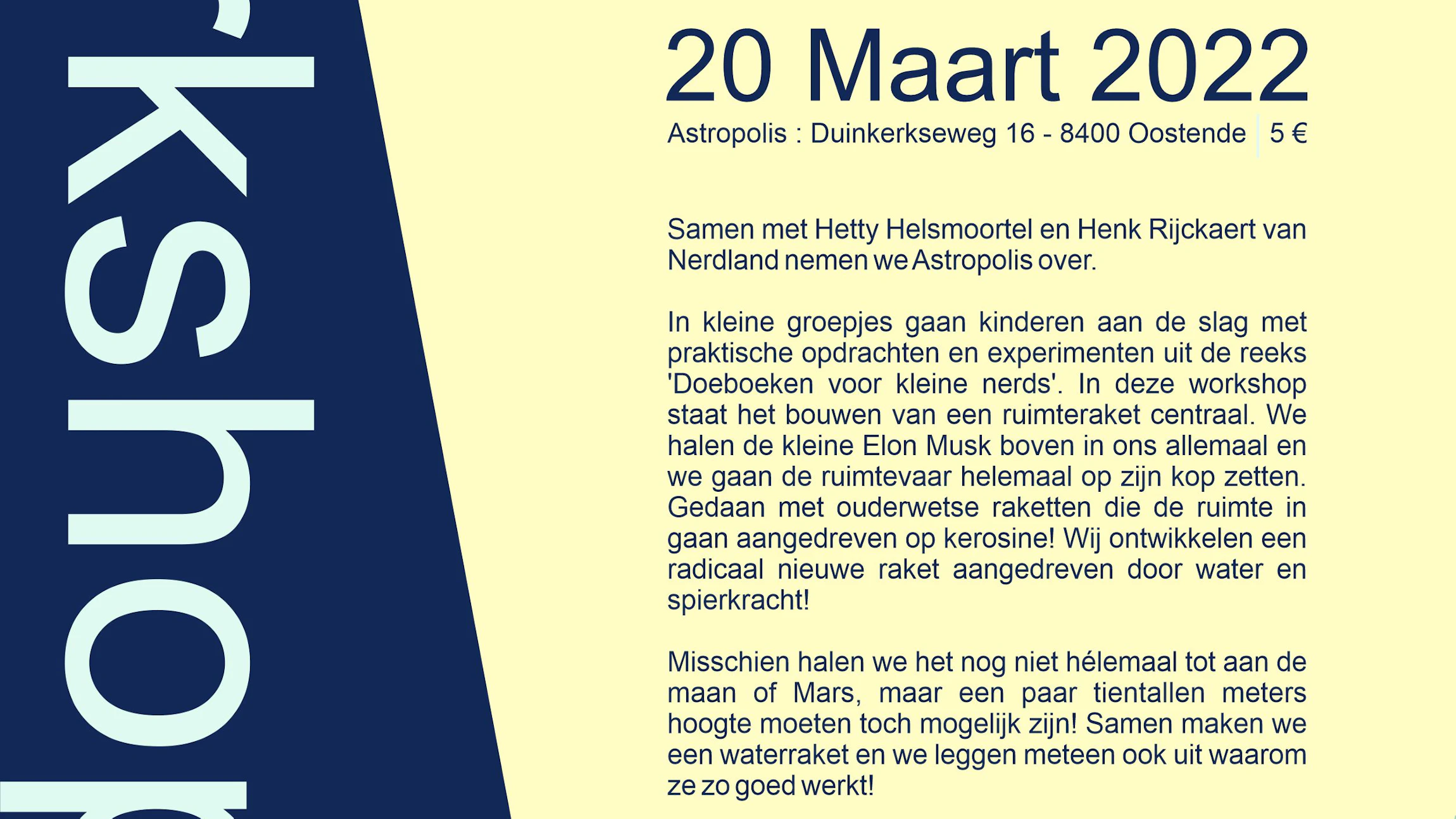 Doedag voor kleine nerds ism Nerdland