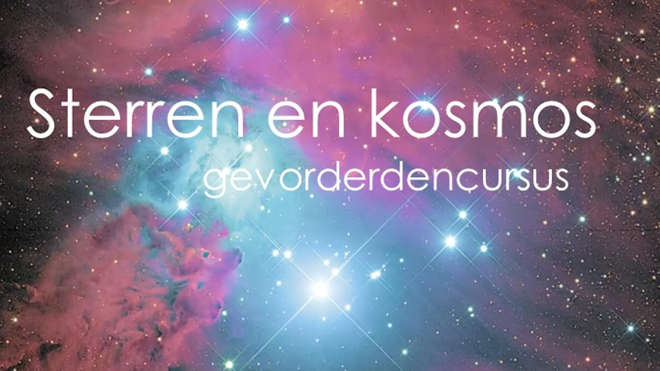 Cursus sterren en kosmos