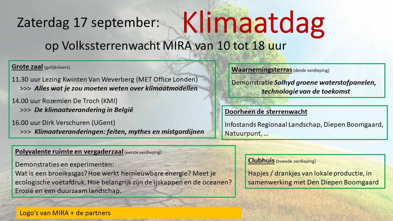 Klimaatdag op Volkssterrenwacht MIRA